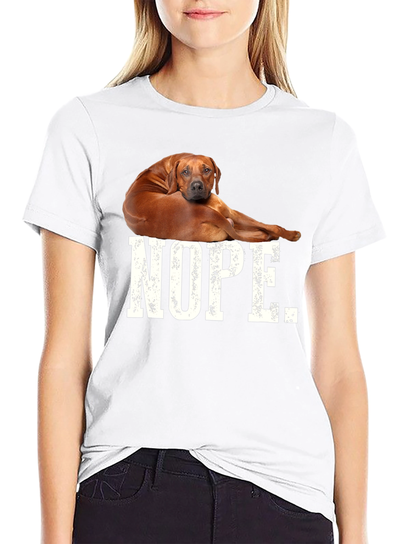 Nope Dog T-Shirt - Unisex Tee