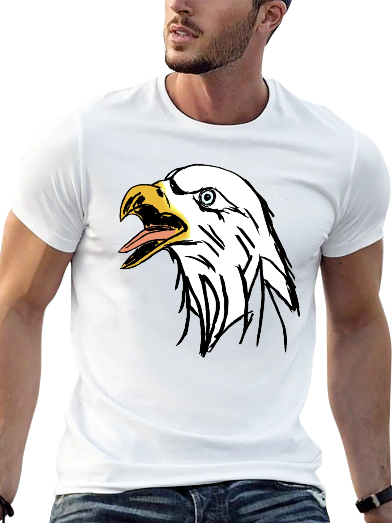Eagle Graphic Tee - Mens Black T-Shirt