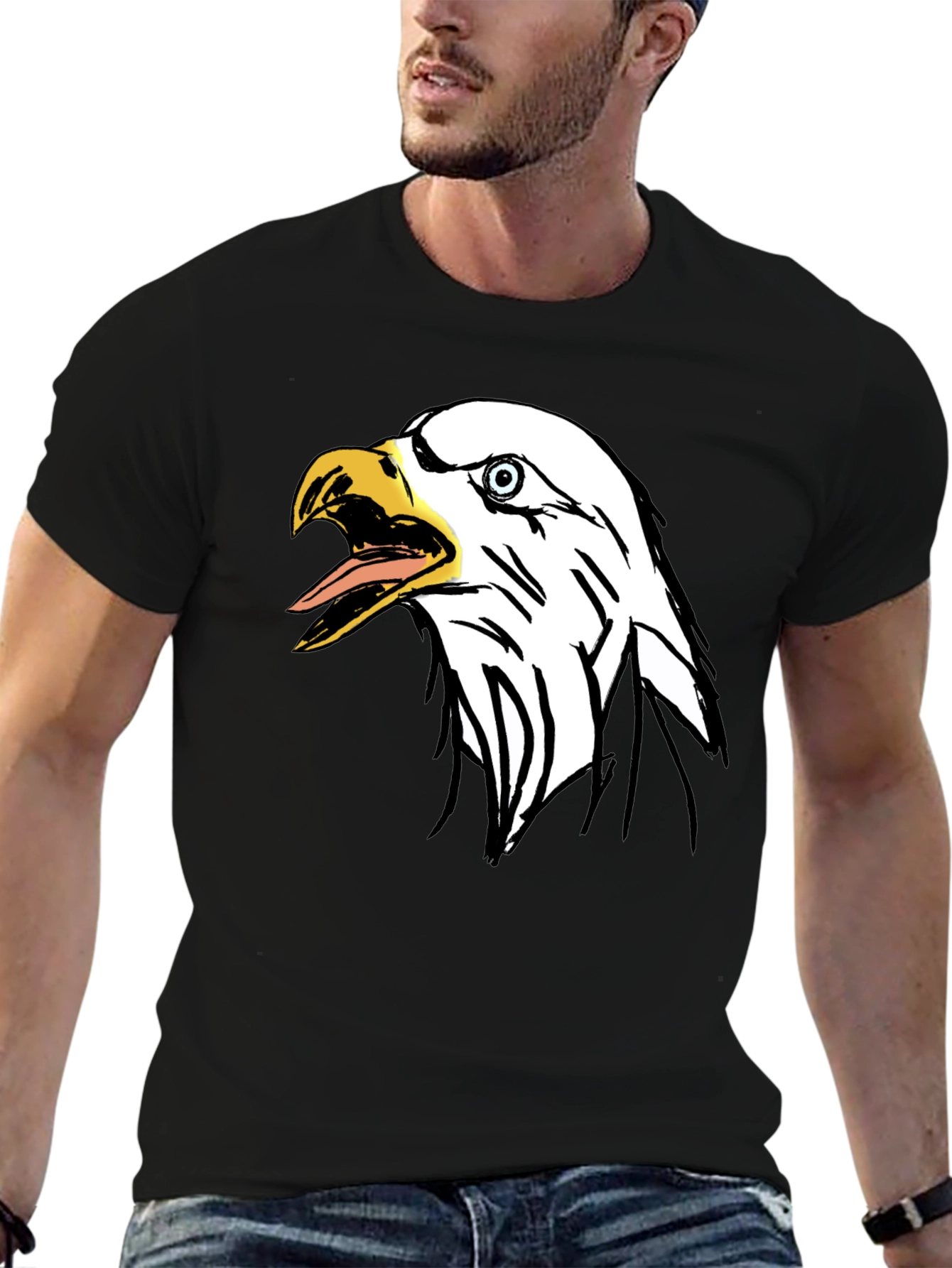 Eagle Graphic Tee - Mens Black T-Shirt