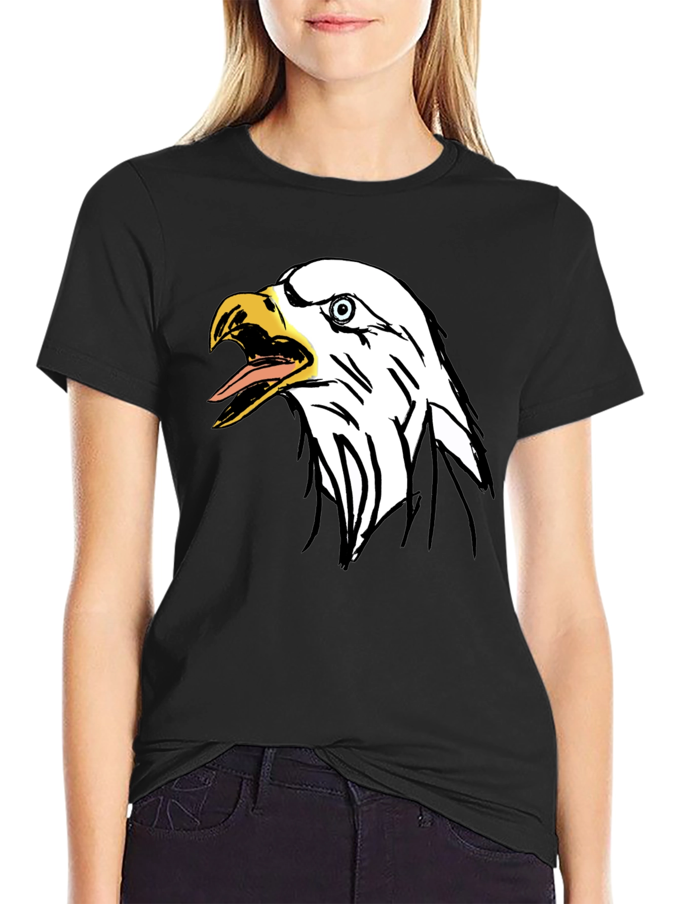 Eagle Graphic Tee - Mens Black T-Shirt