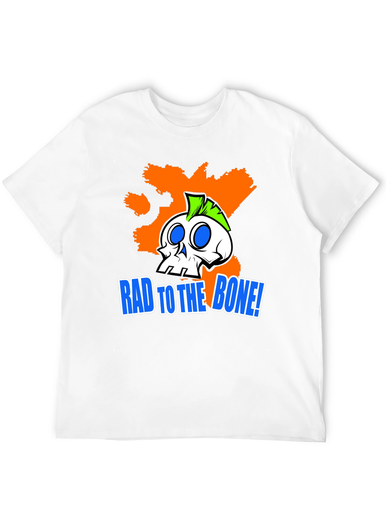 Rad to the Bone! Graphic Print T-Shirt