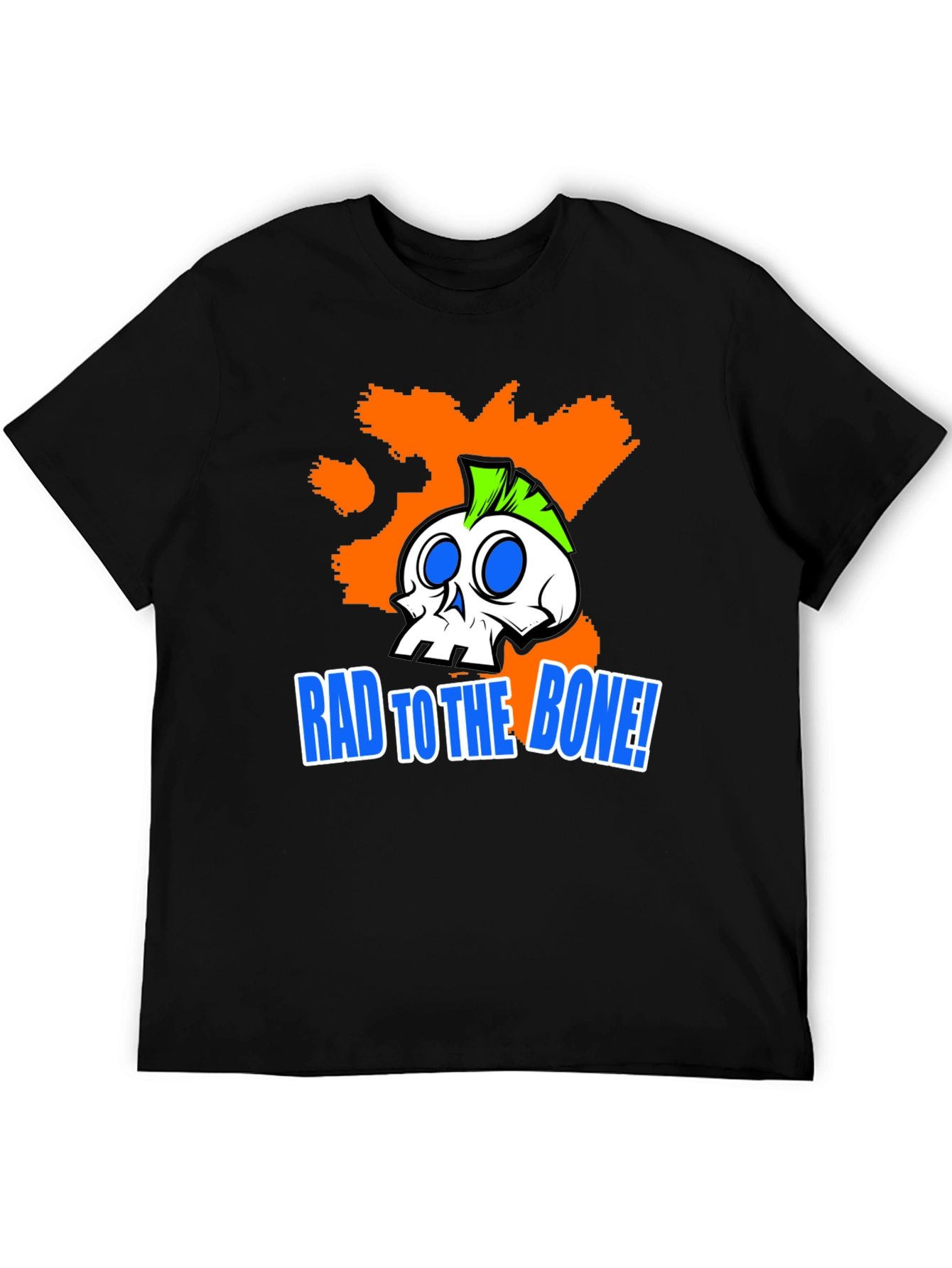 Rad to the Bone! Graphic Print T-Shirt