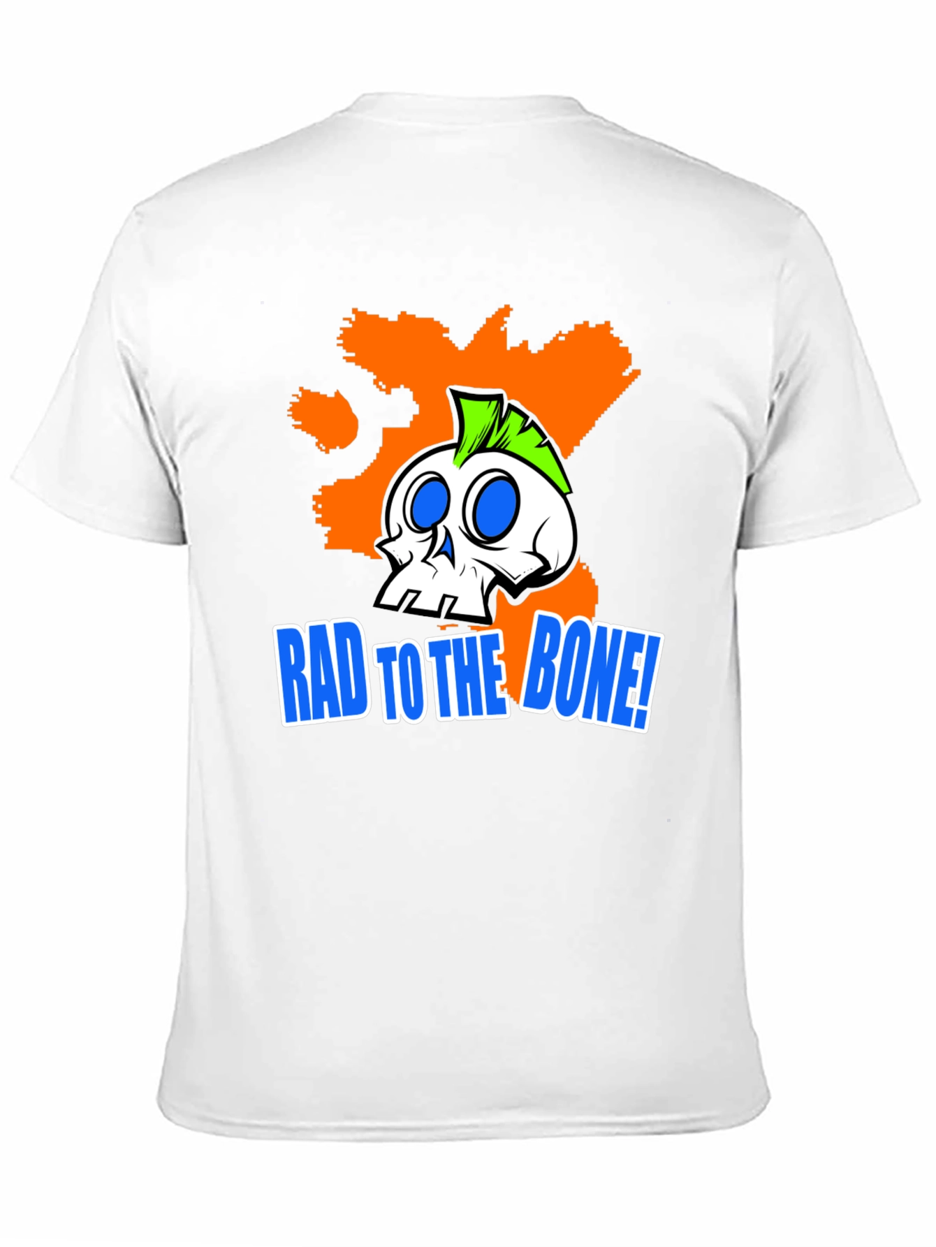 Rad to the Bone! Graphic Print T-Shirt