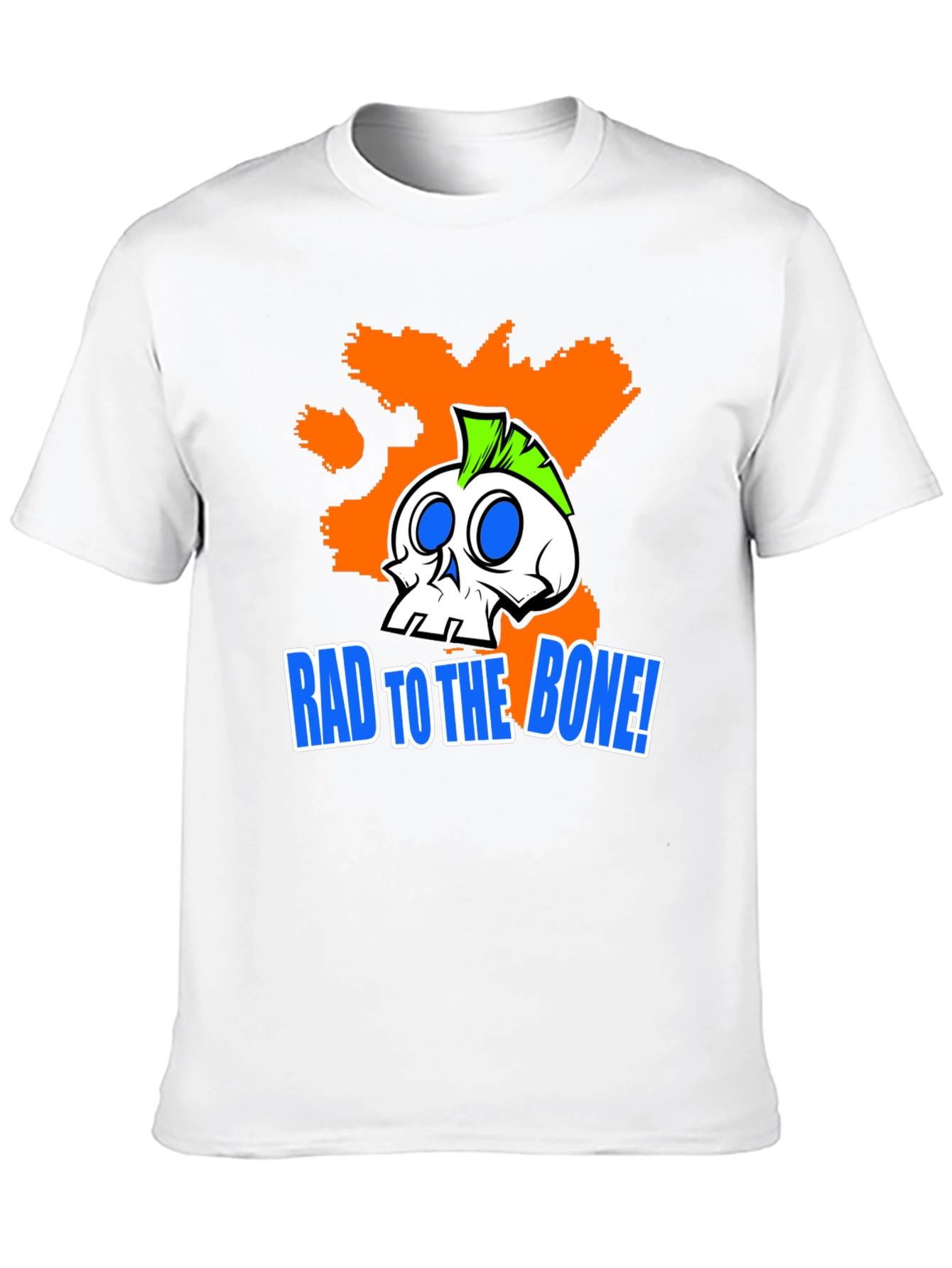 Rad to the Bone! Graphic Print T-Shirt