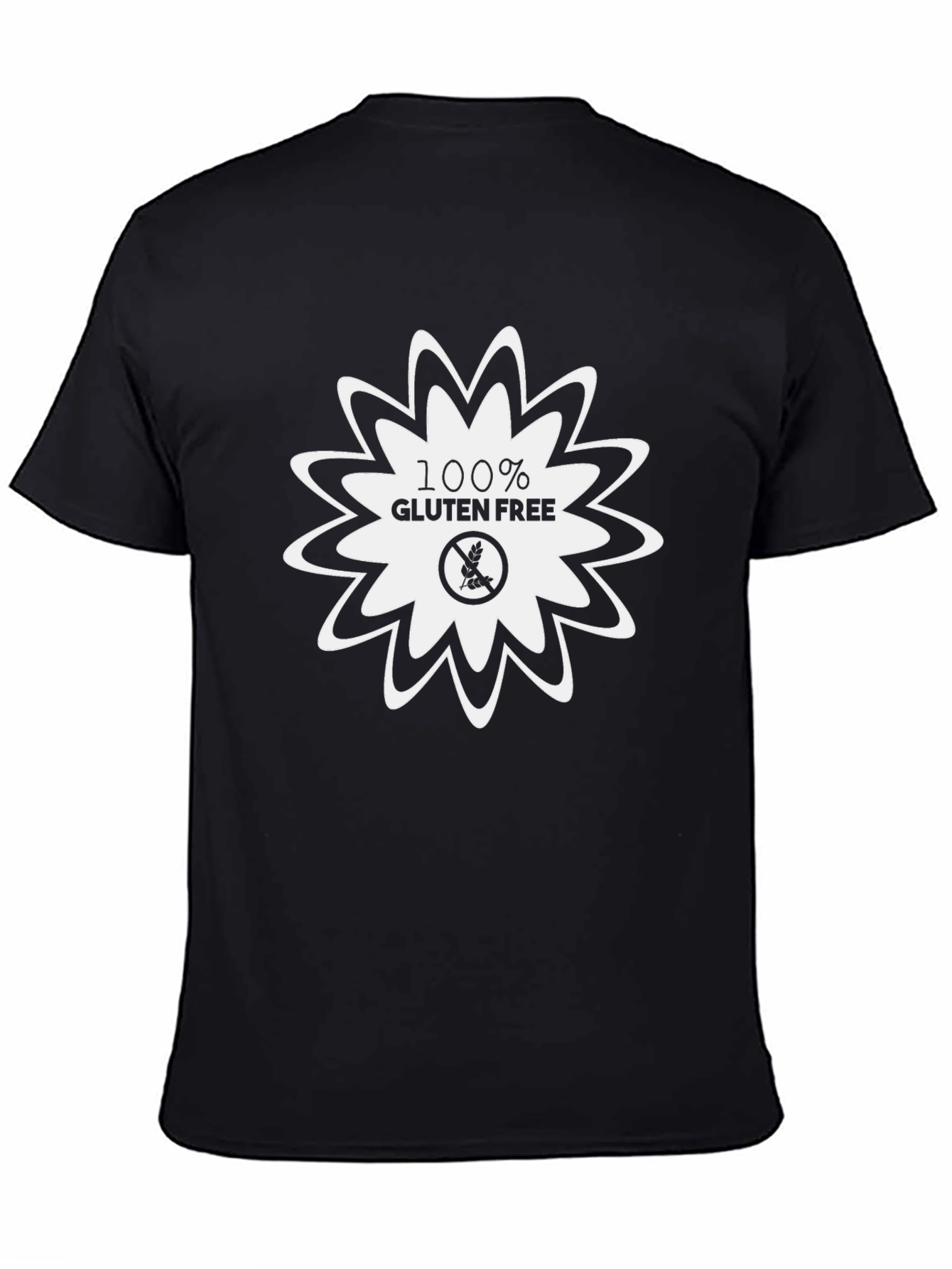 100% Gluten Free Black T-Shirt