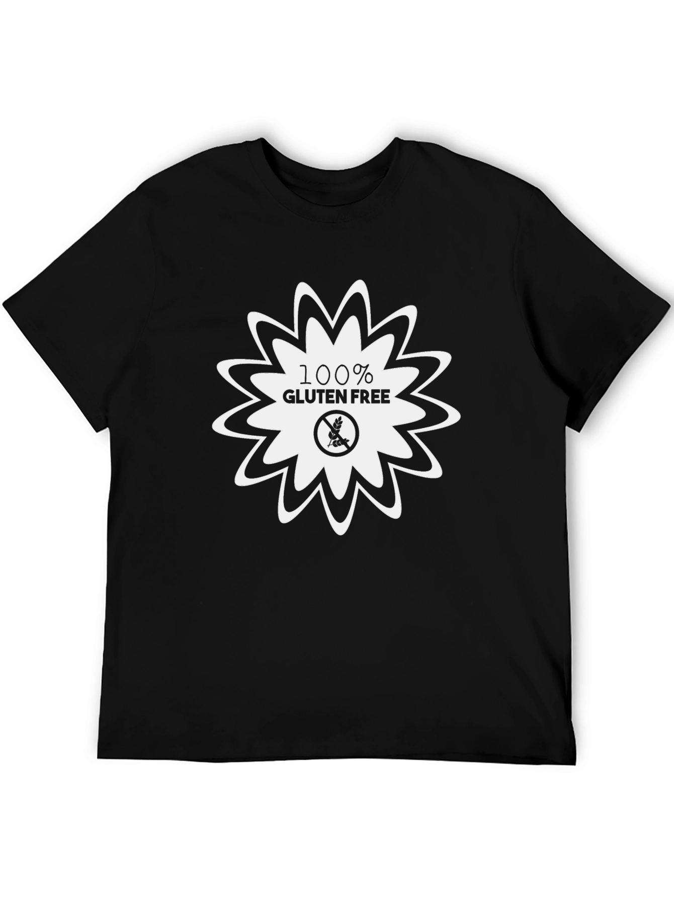 100% Gluten Free Black T-Shirt