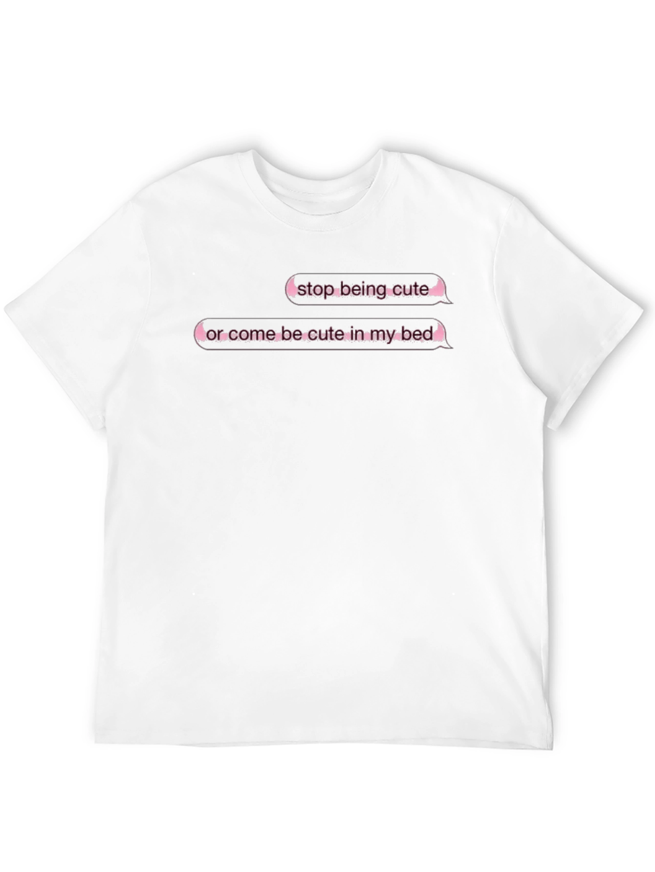 Stop Being Cute Black T-Shirt