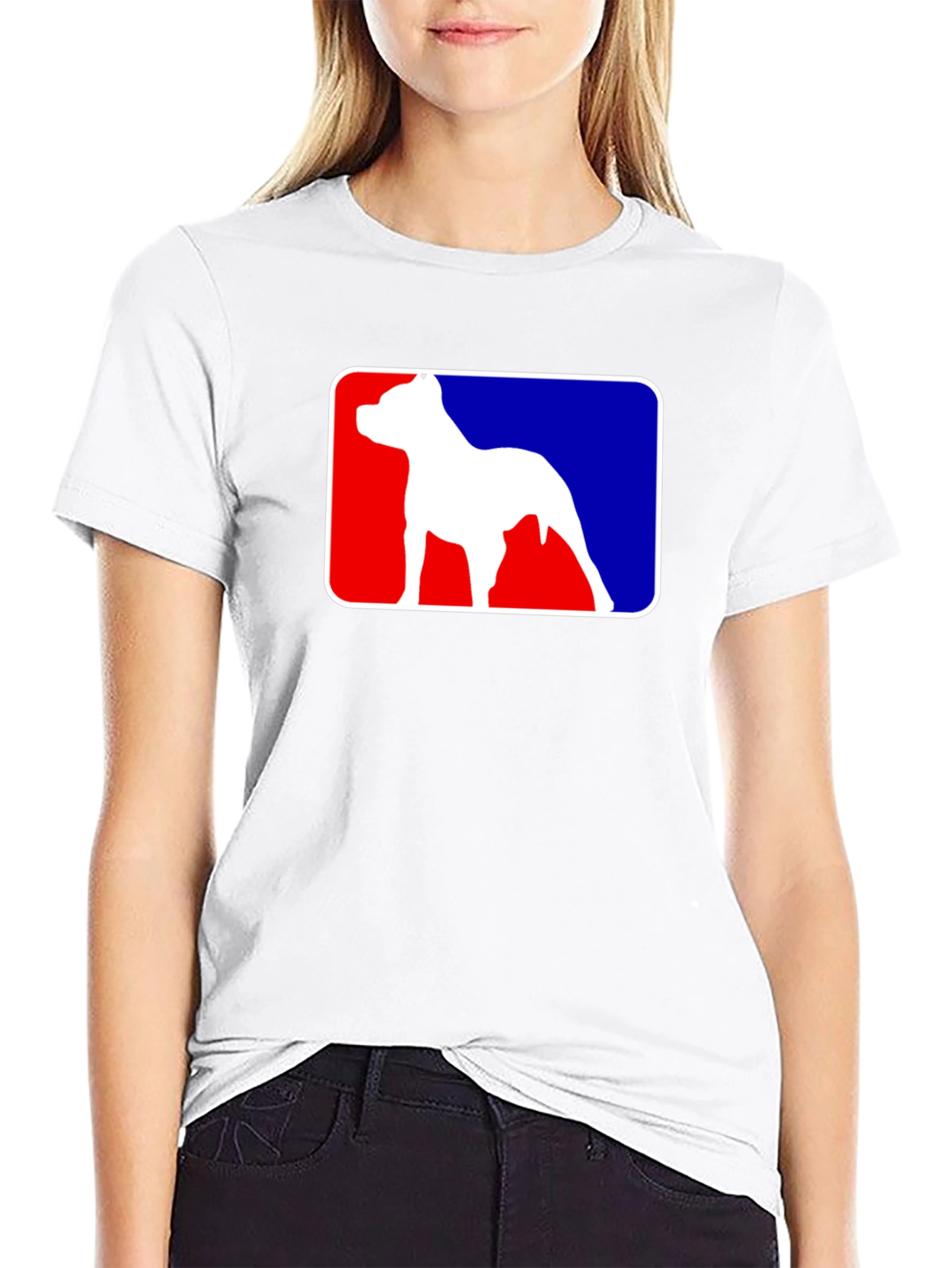 Pitbull Dog Lover T-Shirt - Baseball Style Logo Tee