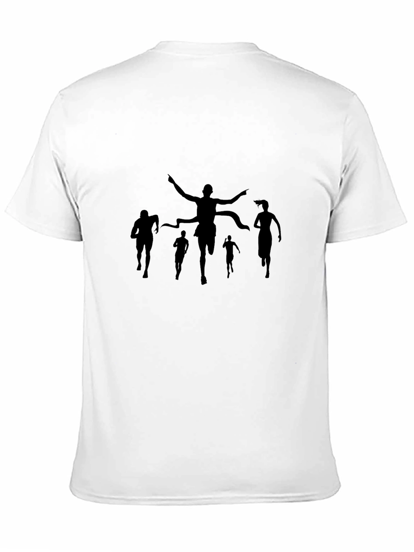 Runner Silhouette Graphic Black T-Shirt