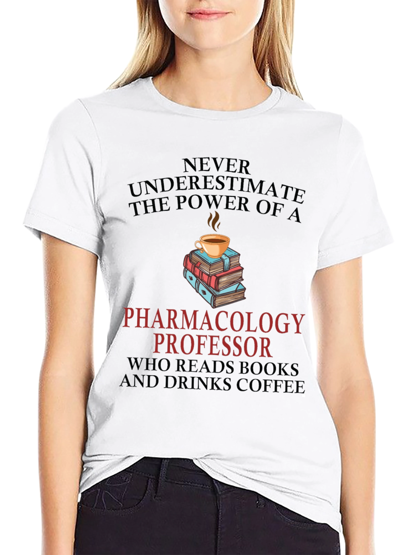 Pharmacology Professor Reads & Drinks Coffee T-Shirt