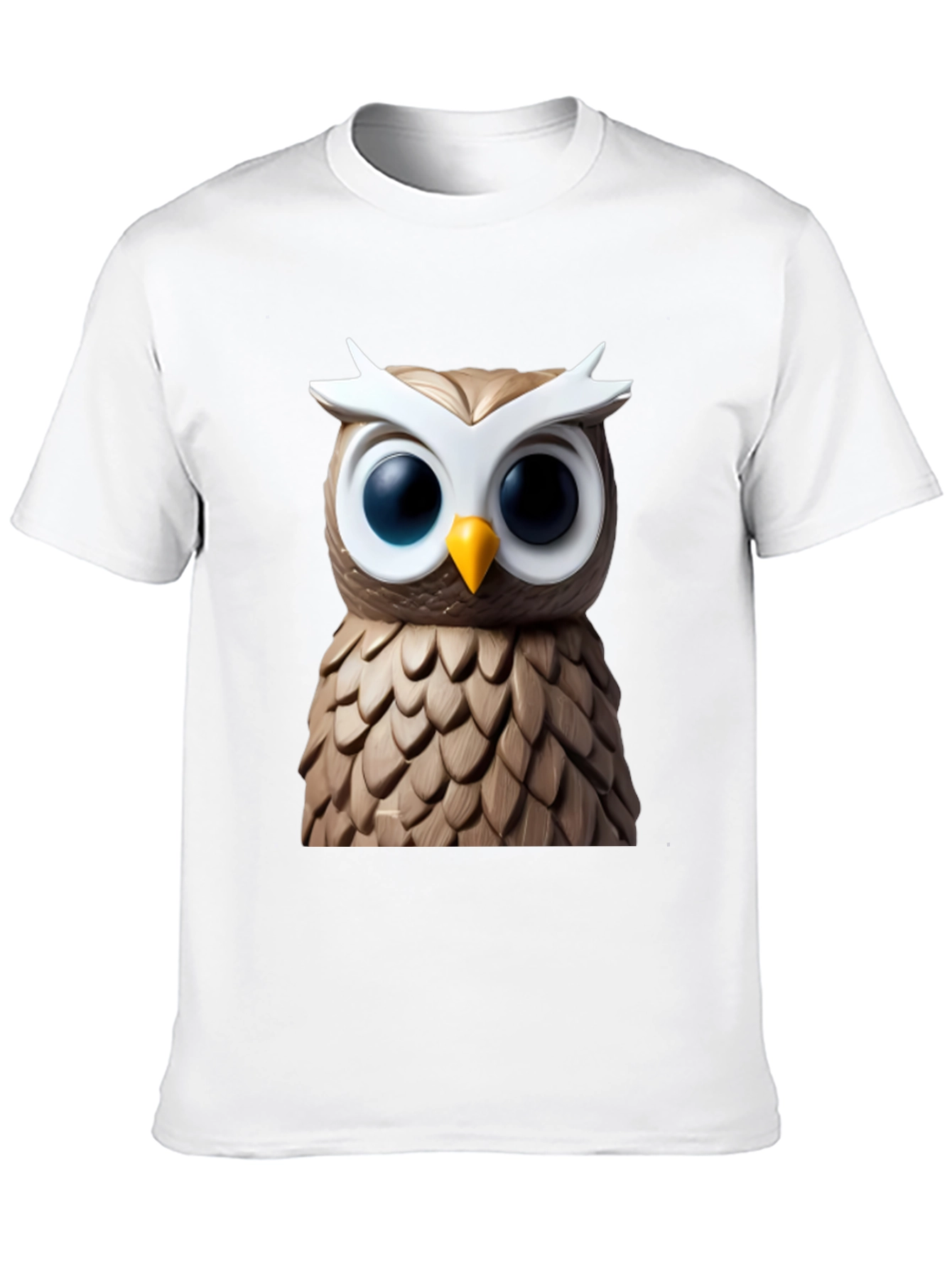 Owl Graphic Print Tee - Mens Black T-Shirt