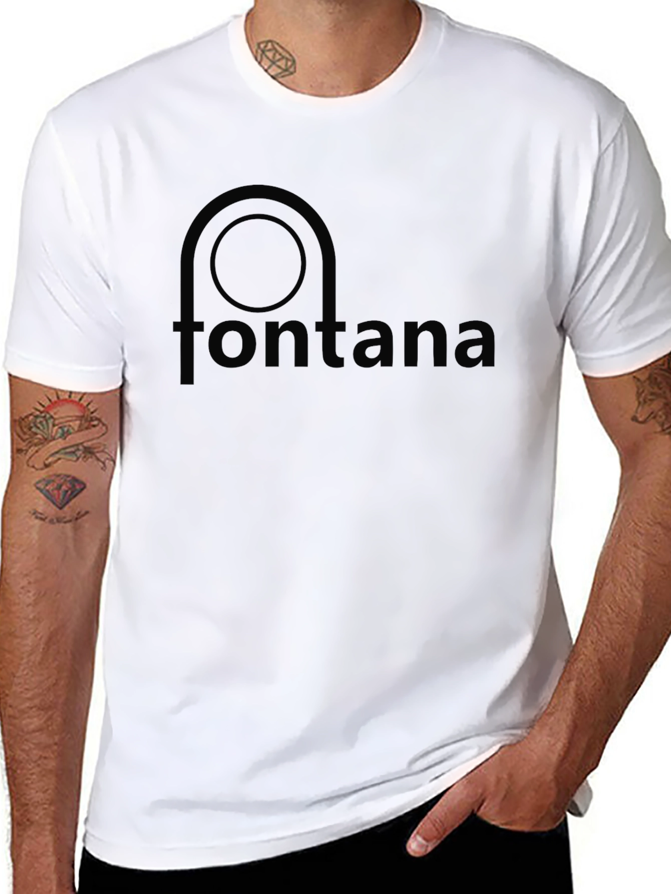 Fontana Black T-Shirt - Modern Design