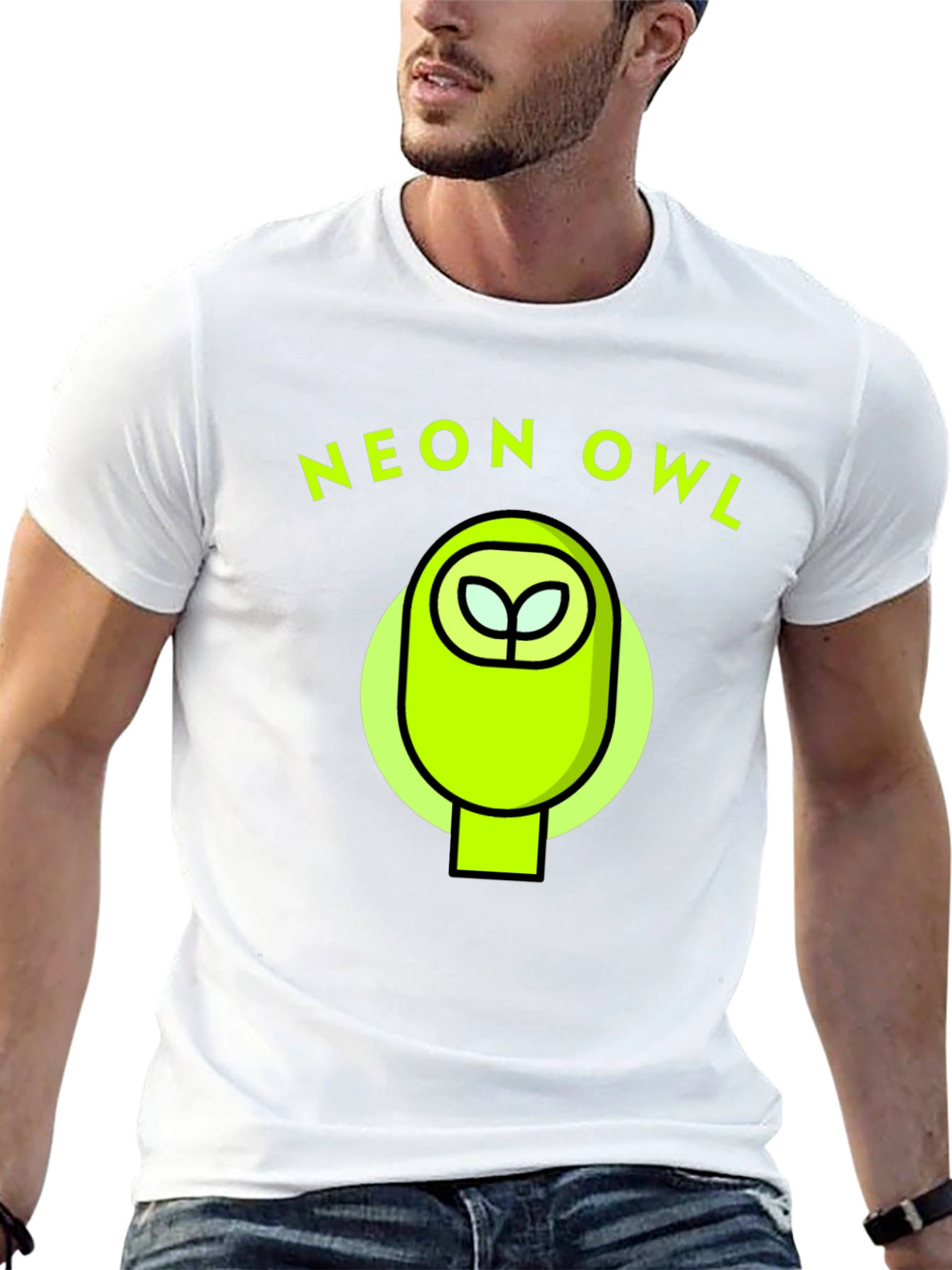 Neon Owl Graphic Tee - Stylish & Unique Design