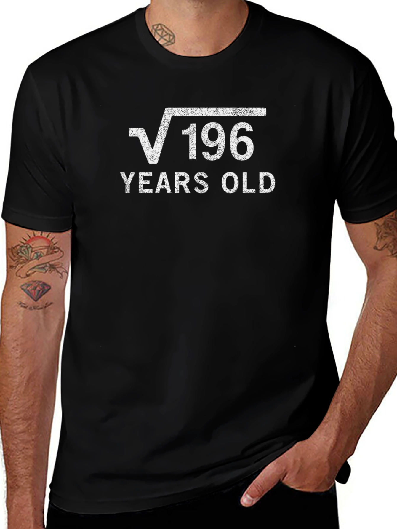 Funny 14th Birthday T-Shirt Square Root of 196