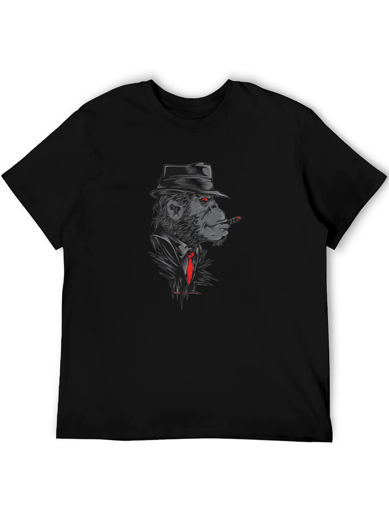 Gangster Monkey T-Shirt - Black