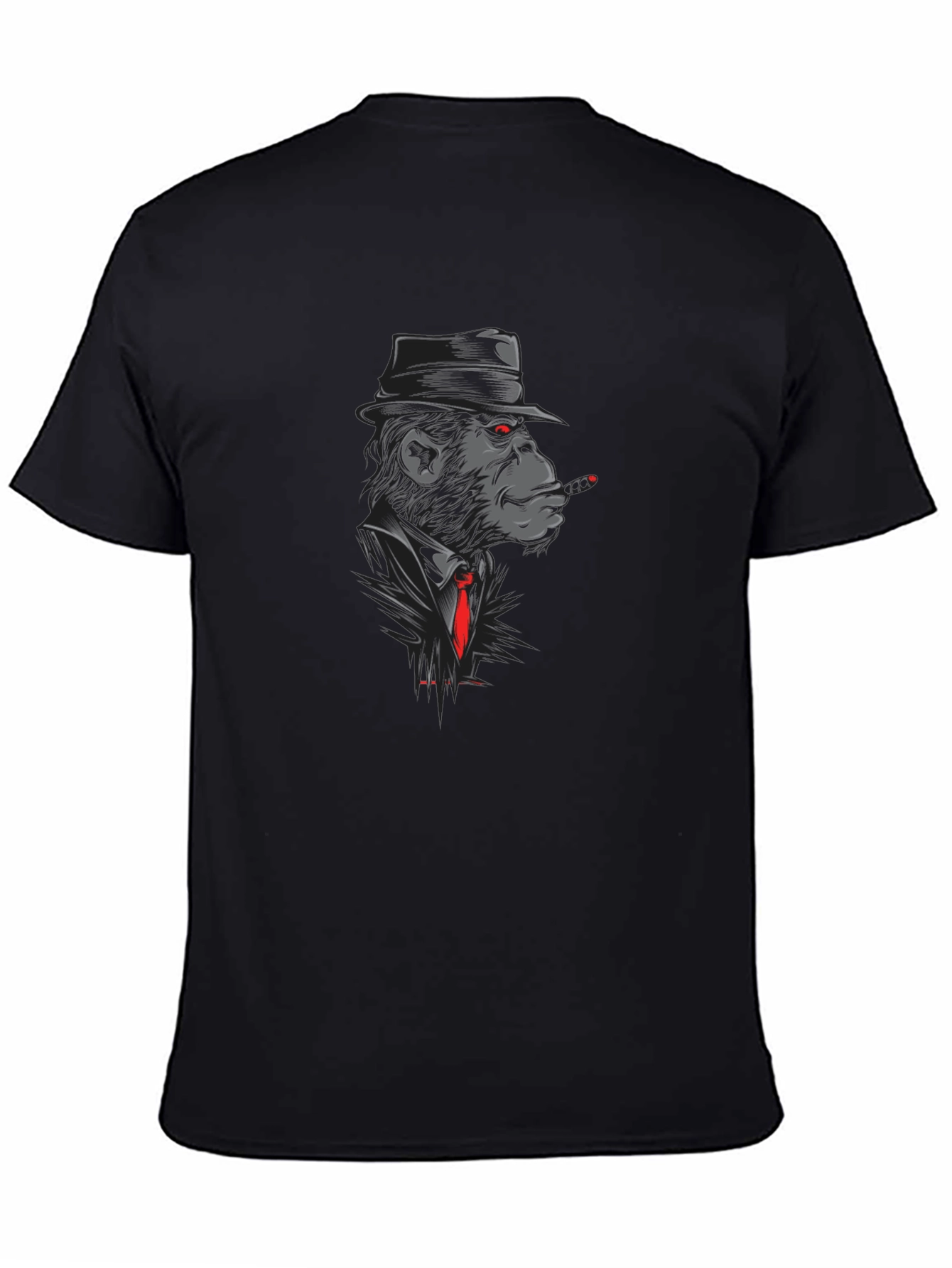 Gangster Monkey T-Shirt - Black