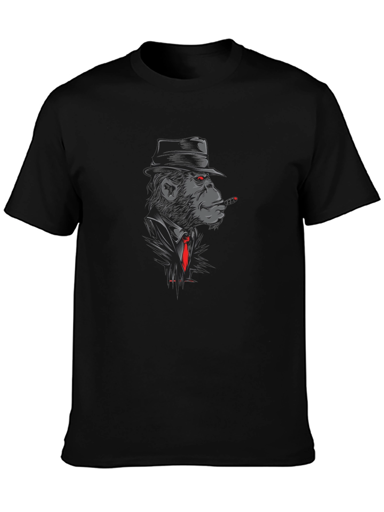 Gangster Monkey T-Shirt - Black