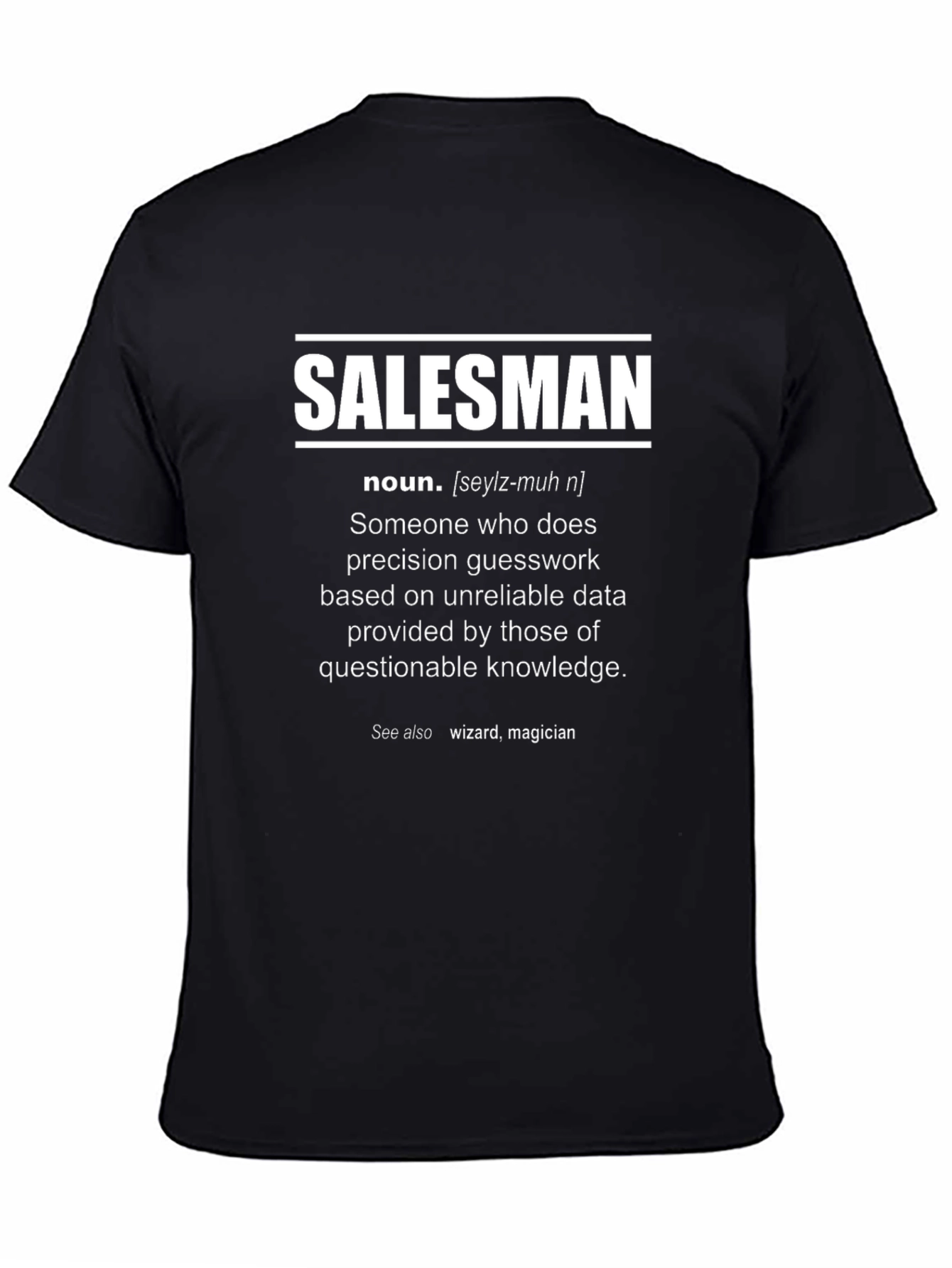 Salesman Definition Graphic Tee - Funny Career T-Shirt