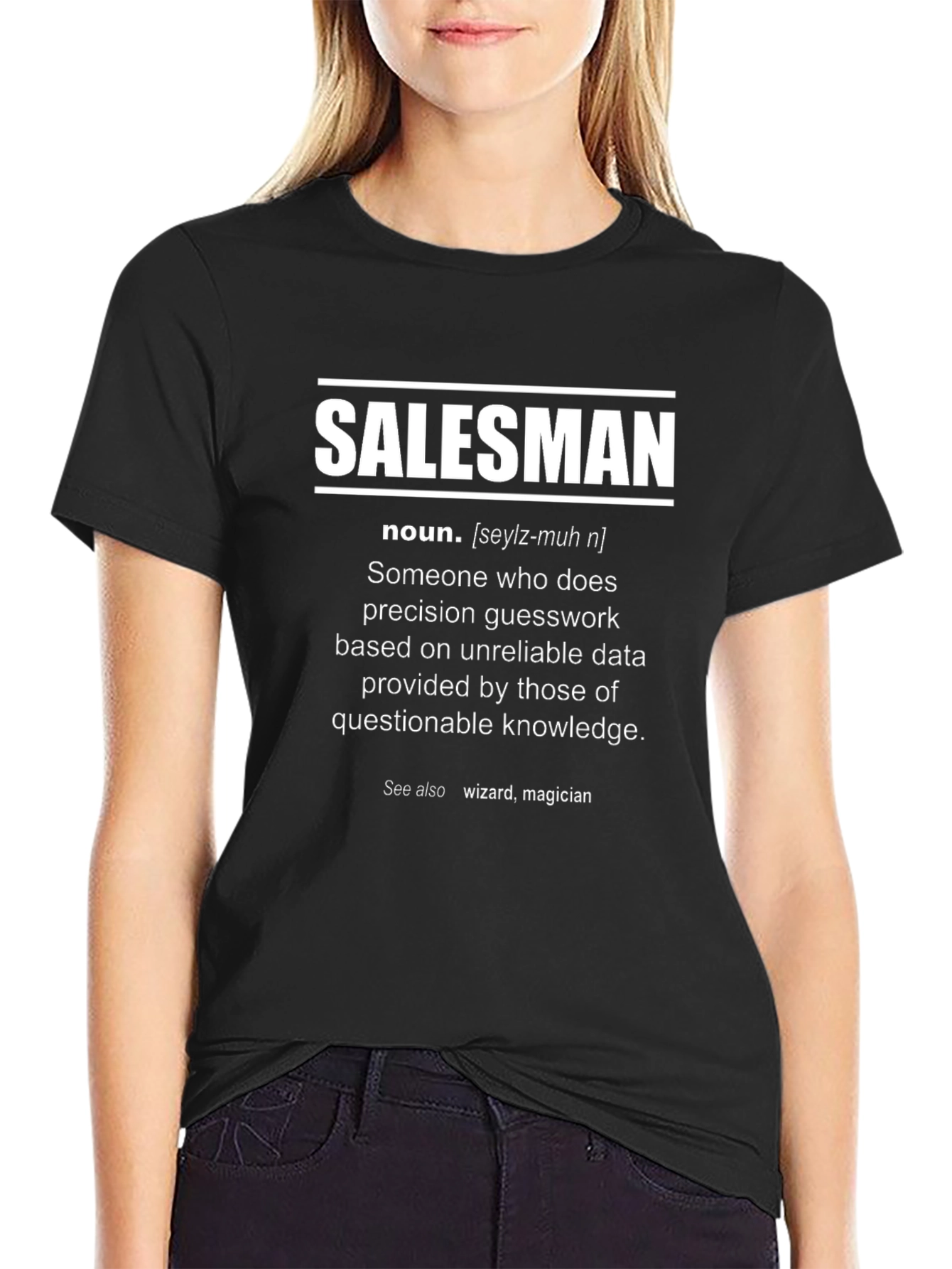 Salesman Definition Graphic Tee - Funny Career T-Shirt