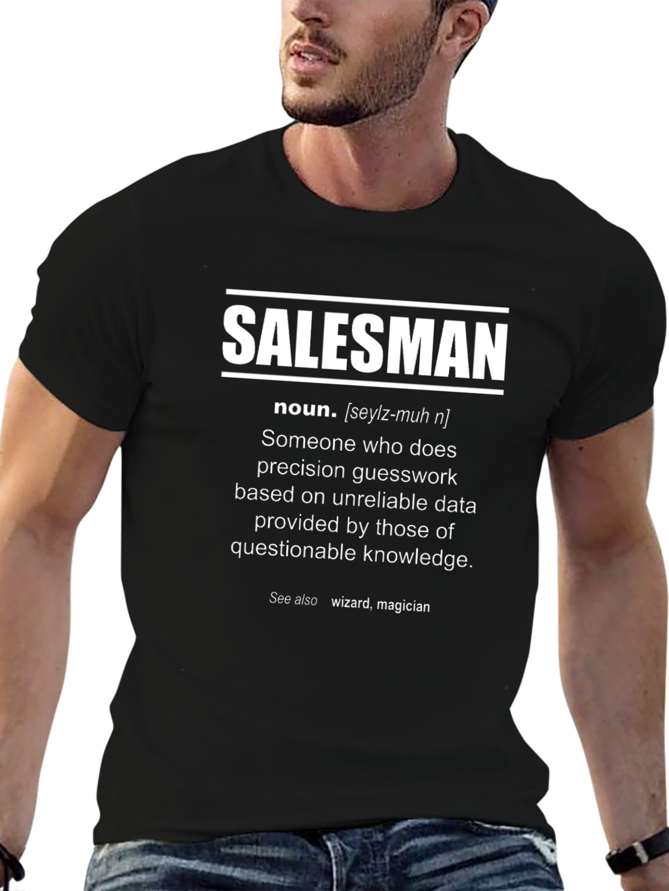 Salesman Definition Graphic Tee - Funny Career T-Shirt