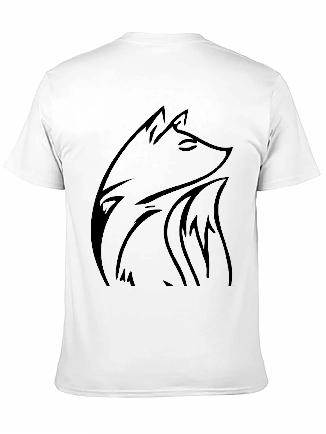 Black Wolf Graphic Tee - Stylish Casual Wear