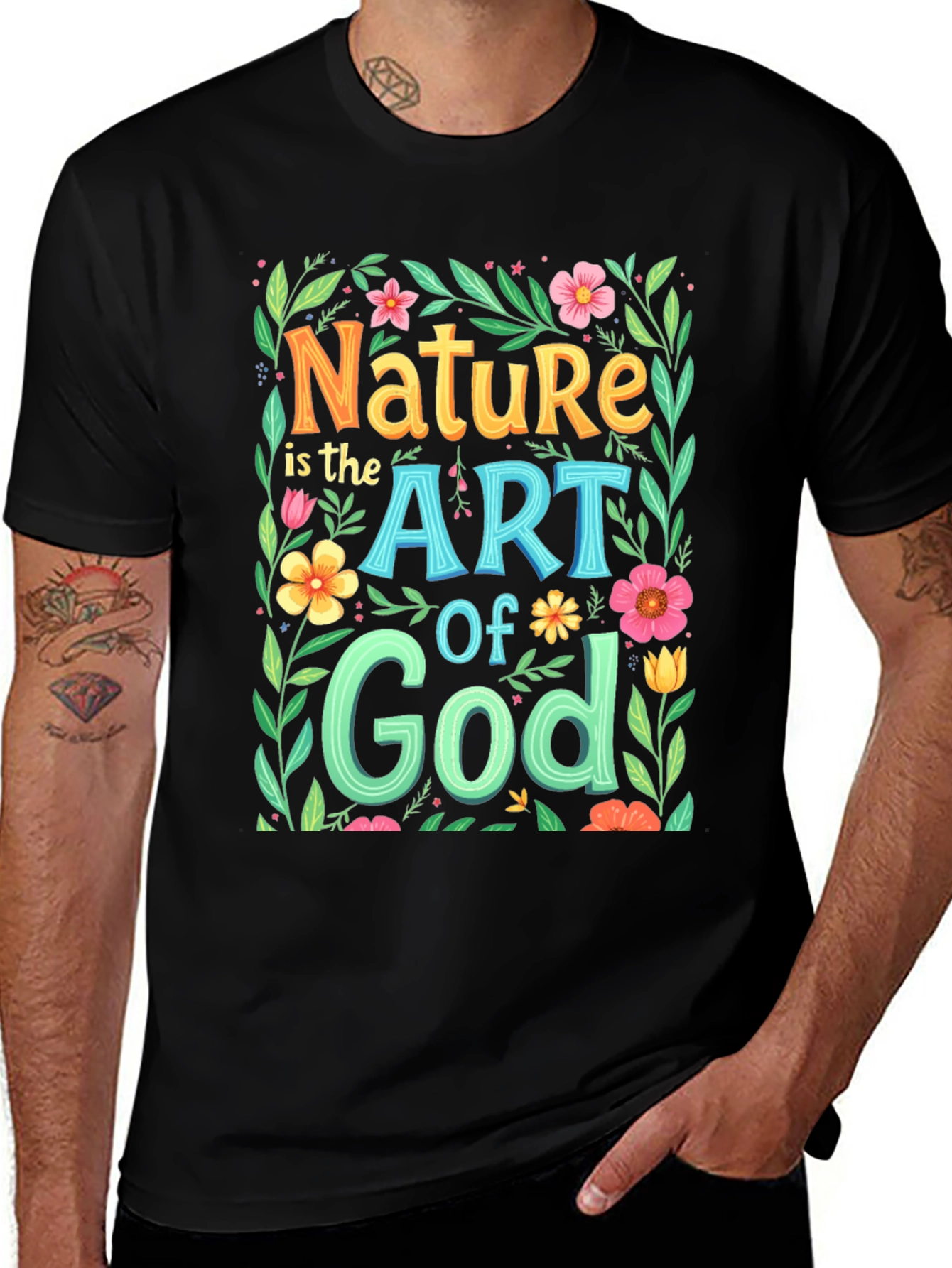 Nature is the Art of God Graphic T-Shirt