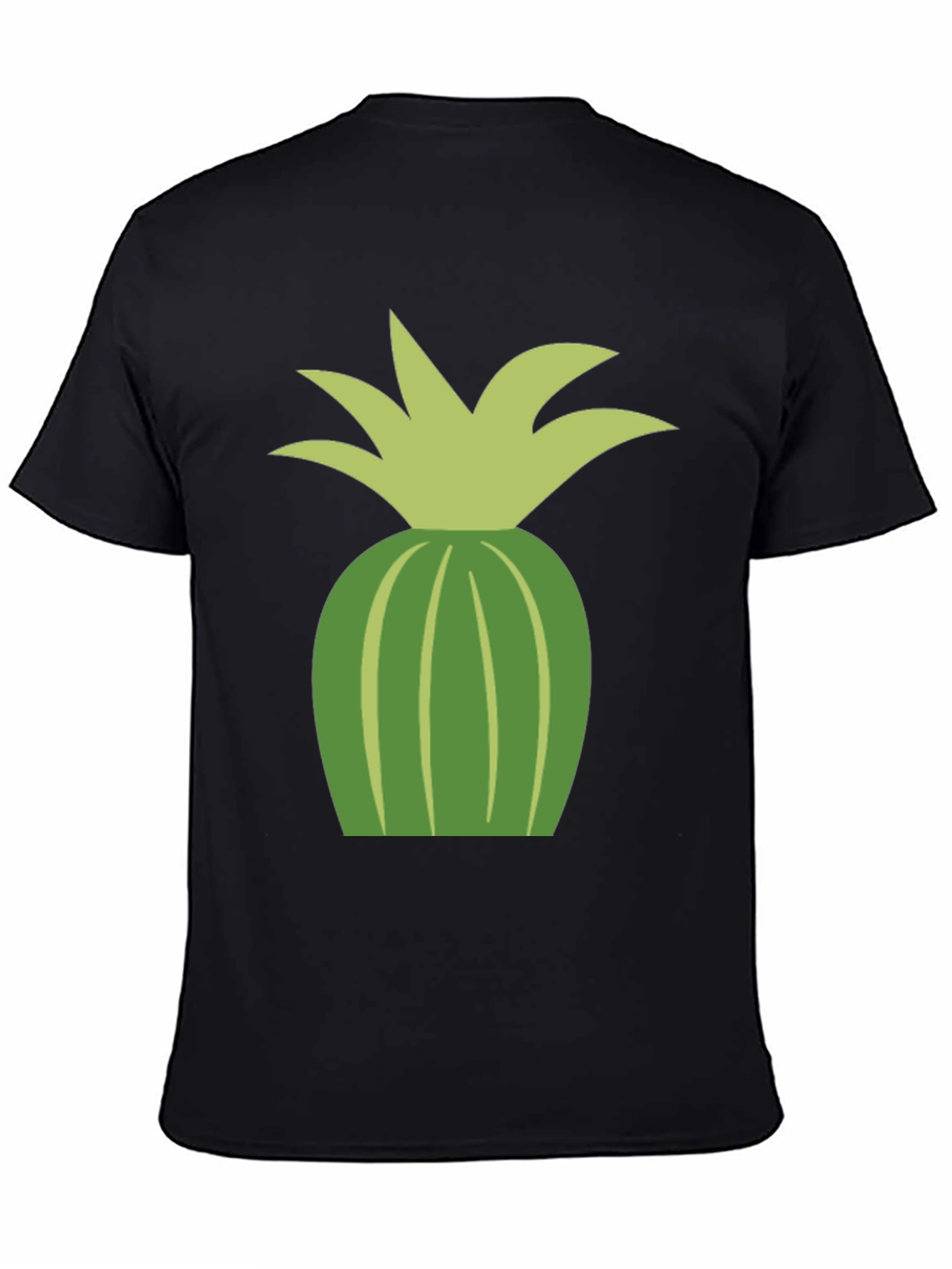 Pineapple Graphic Tee - Casual Black T-Shirt