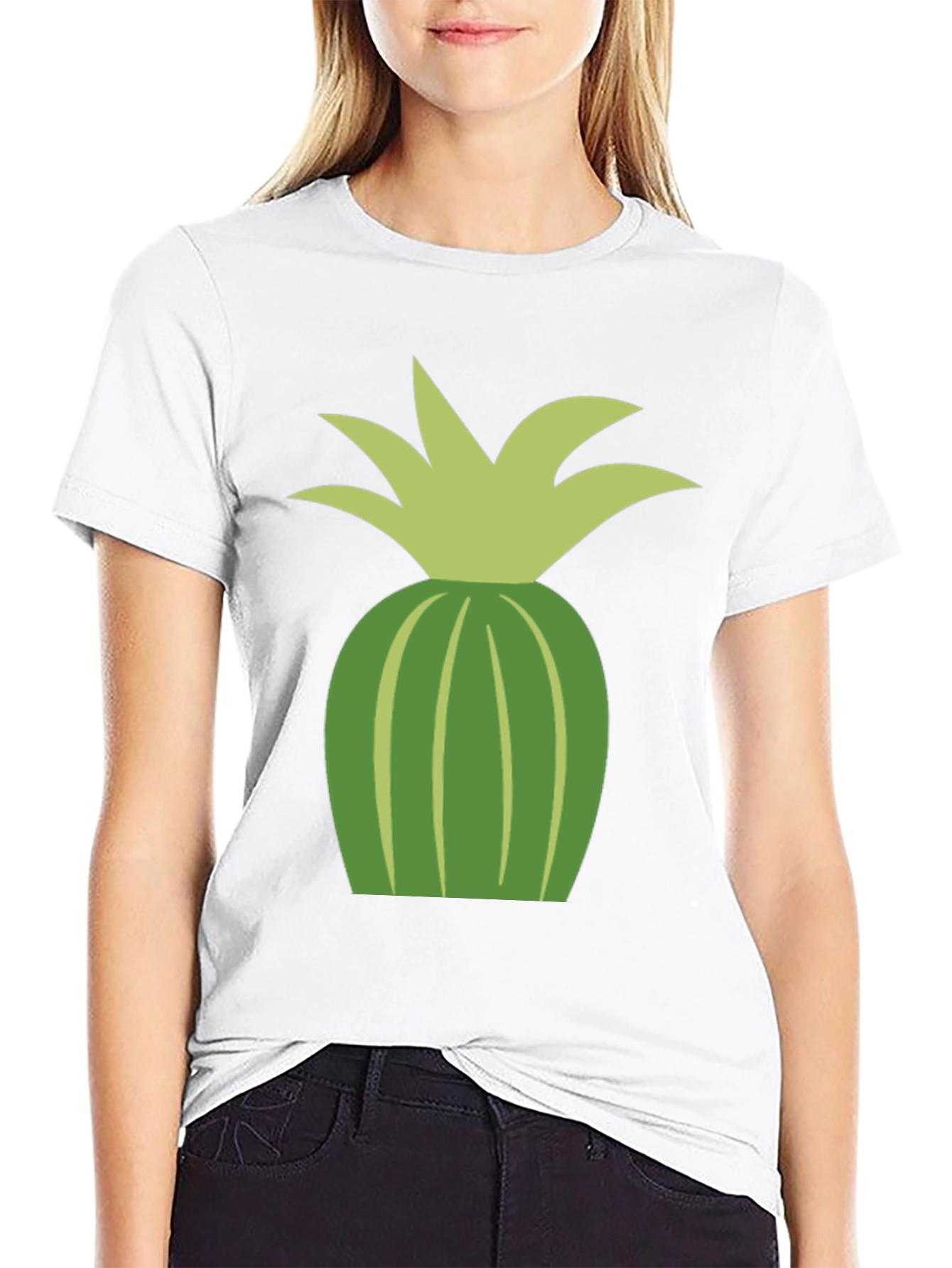 Pineapple Graphic Tee - Casual Black T-Shirt