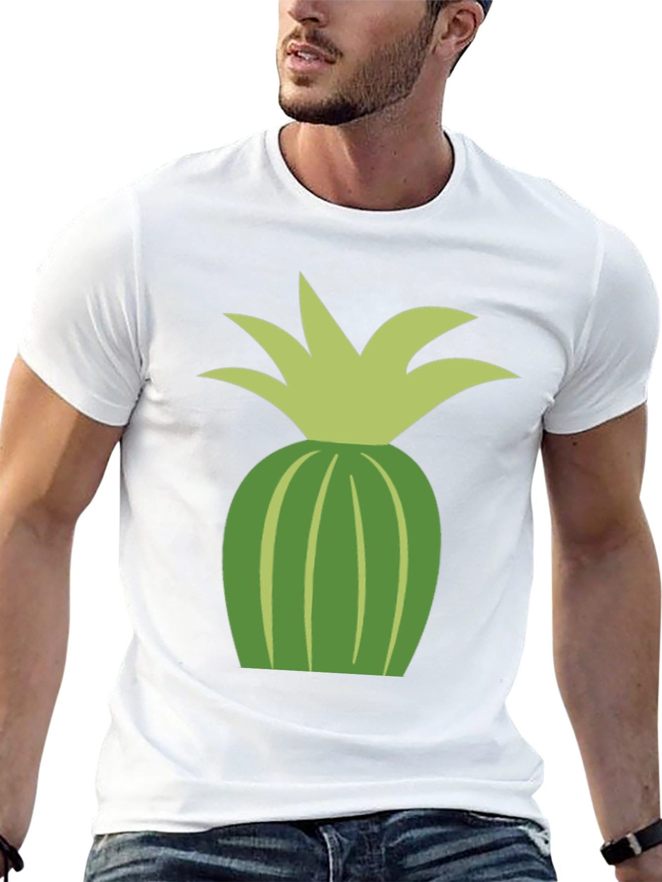 Pineapple Graphic Tee - Casual Black T-Shirt