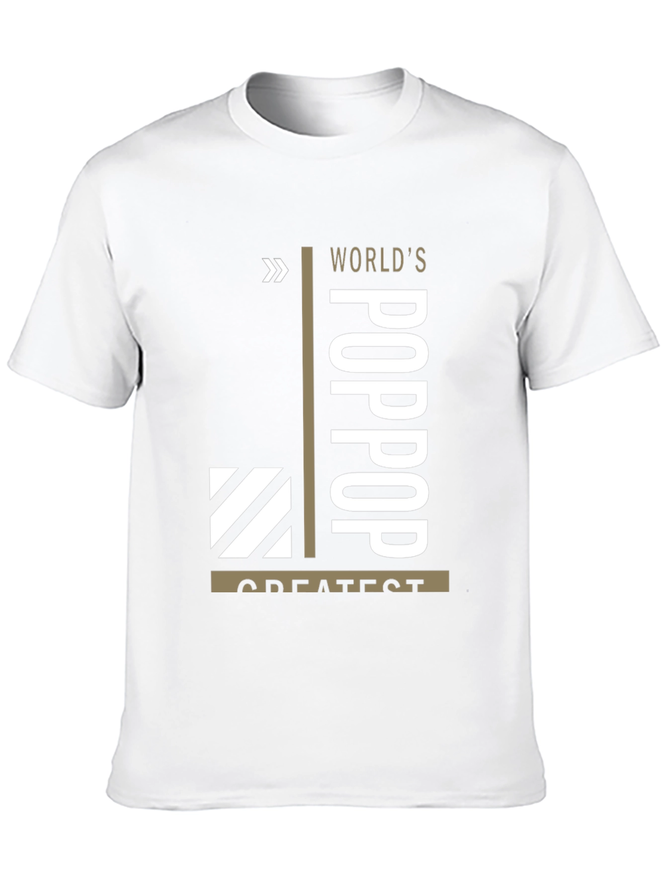 Worlds Greatest Poppop T-Shirt - Black Graphic Tee