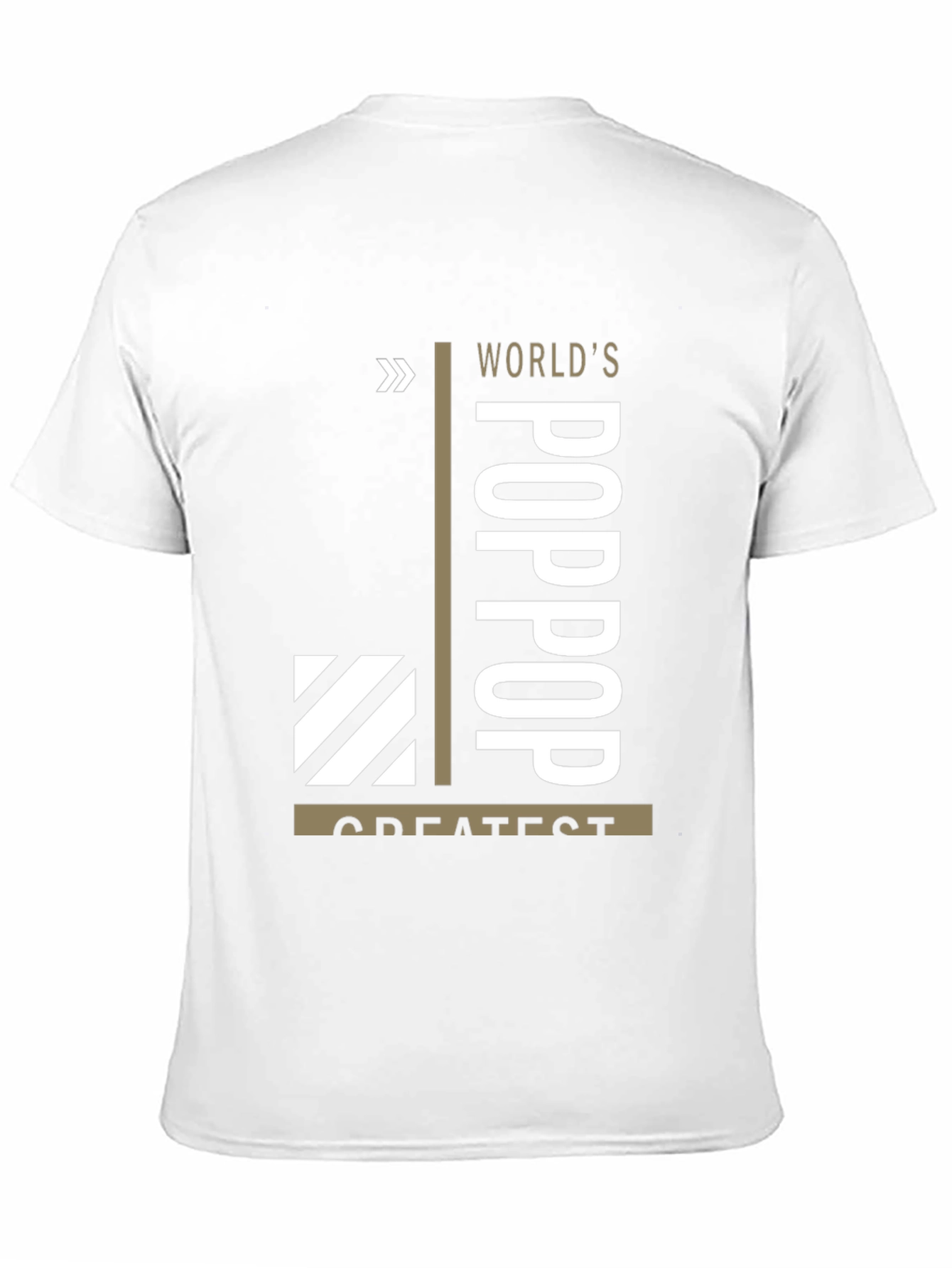 Worlds Greatest Poppop T-Shirt - Black Graphic Tee