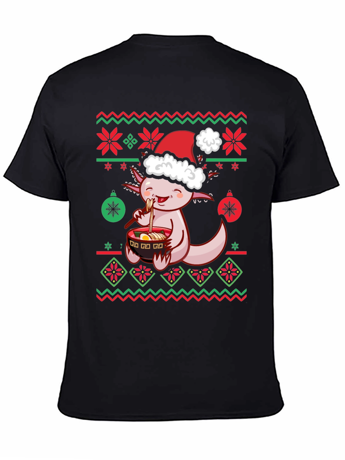 Axolotl Ramen Christmas Ugly Sweater T-Shirt