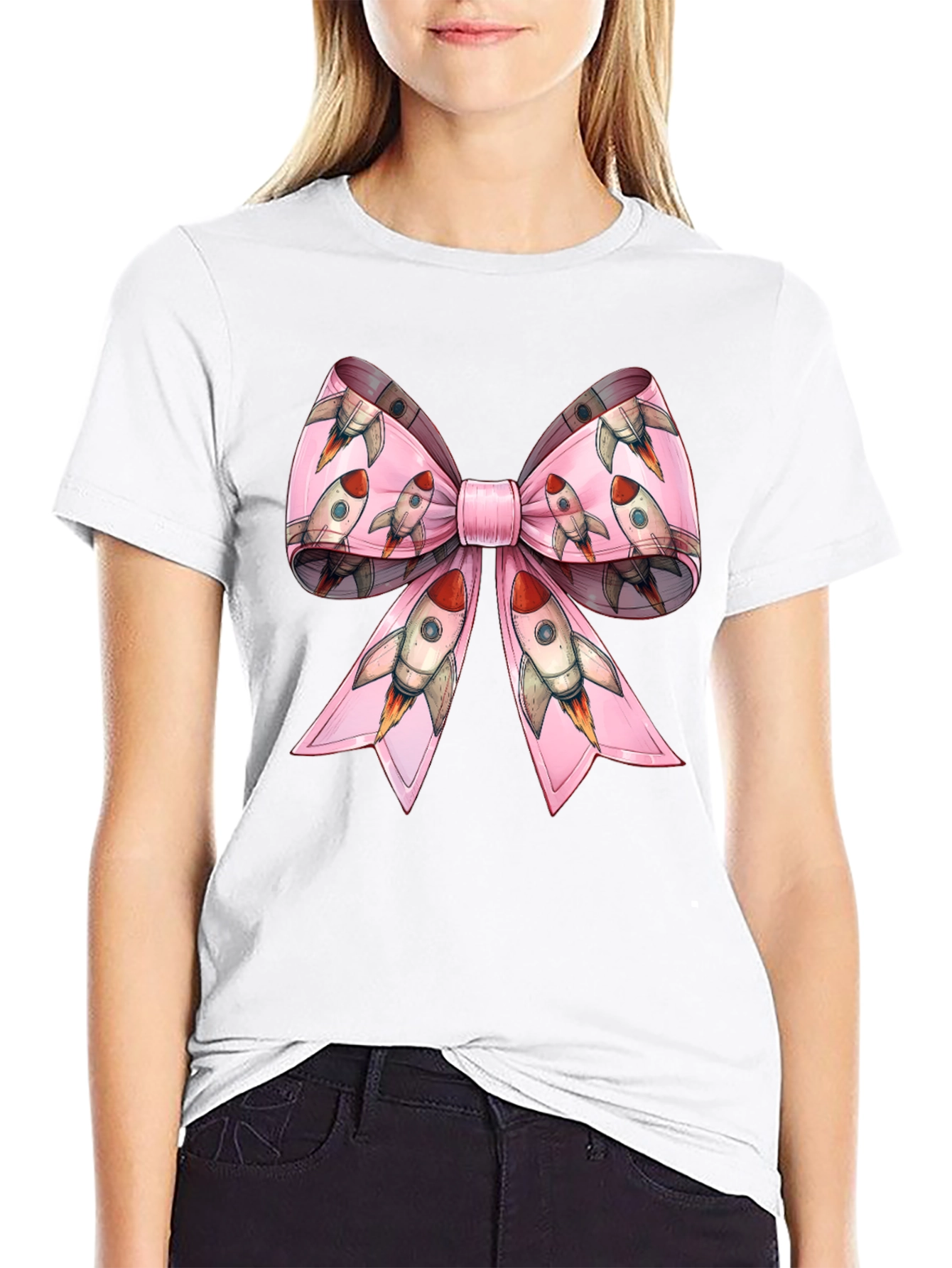 Rocket Bow T-Shirt - Blast Off in Style!