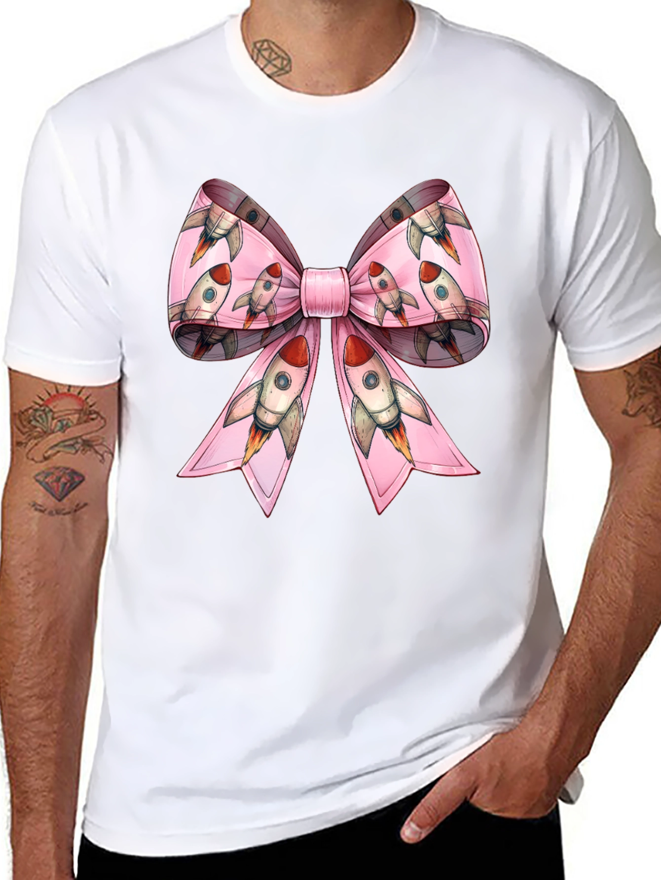 Rocket Bow T-Shirt - Blast Off in Style!