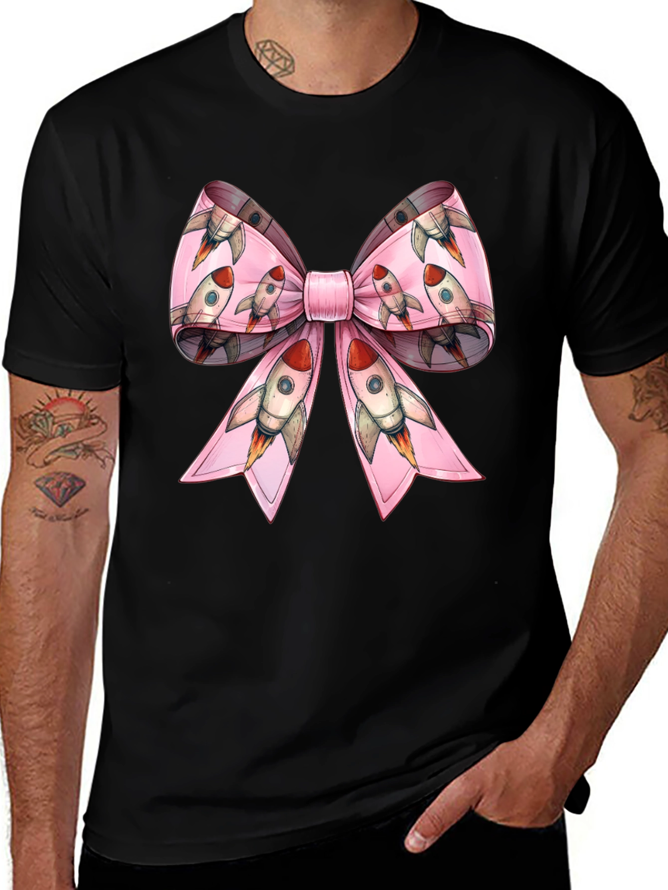 Rocket Bow T-Shirt - Blast Off in Style!