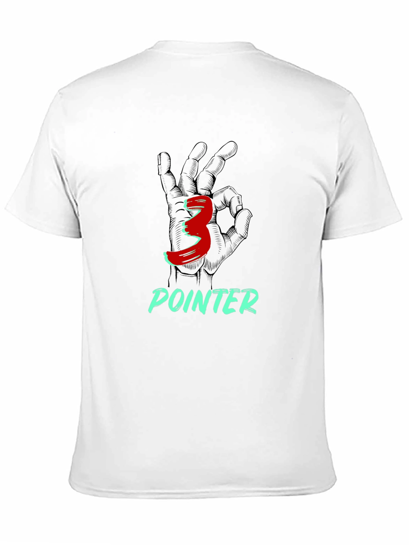 Three Pointer Graphic Tee - Black Cotton