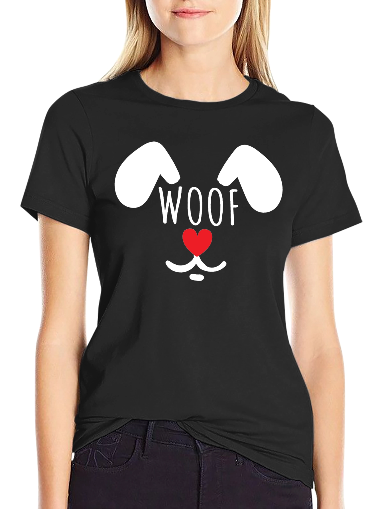 Woof Dog Face T-Shirt