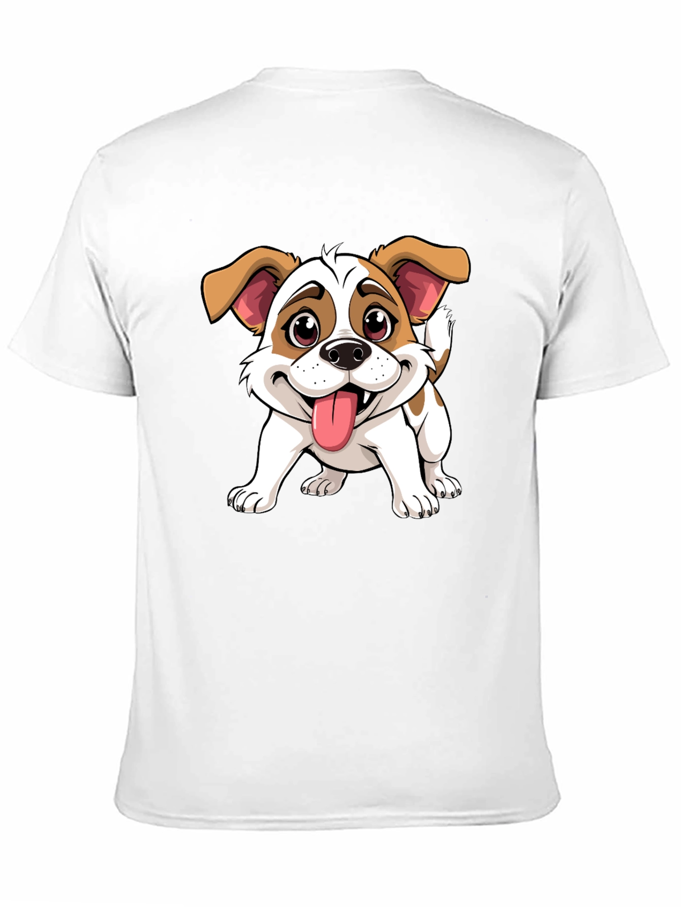 Cute Dog Cartoon Graphic T-Shirt