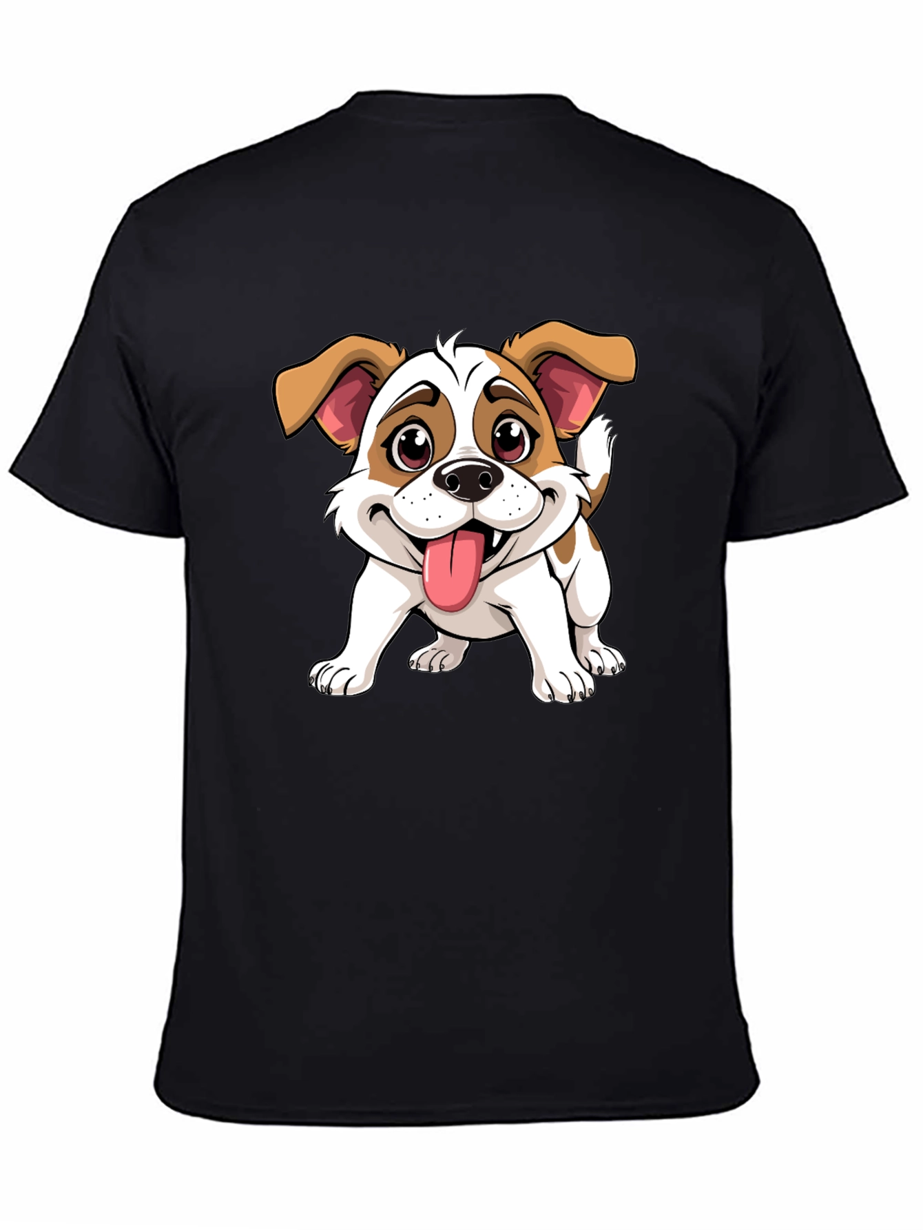 Cute Dog Cartoon Graphic T-Shirt