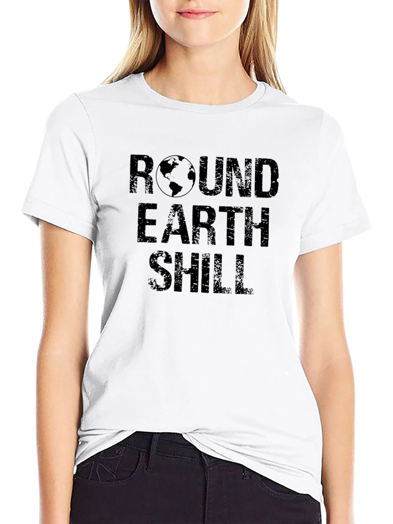 Round Earth Shill T-Shirt - Conspiracy Theory Tee