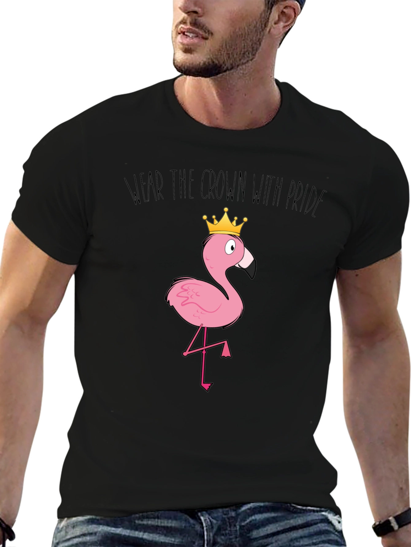 Wear the Crown with Pride Flamingo T-Shirt