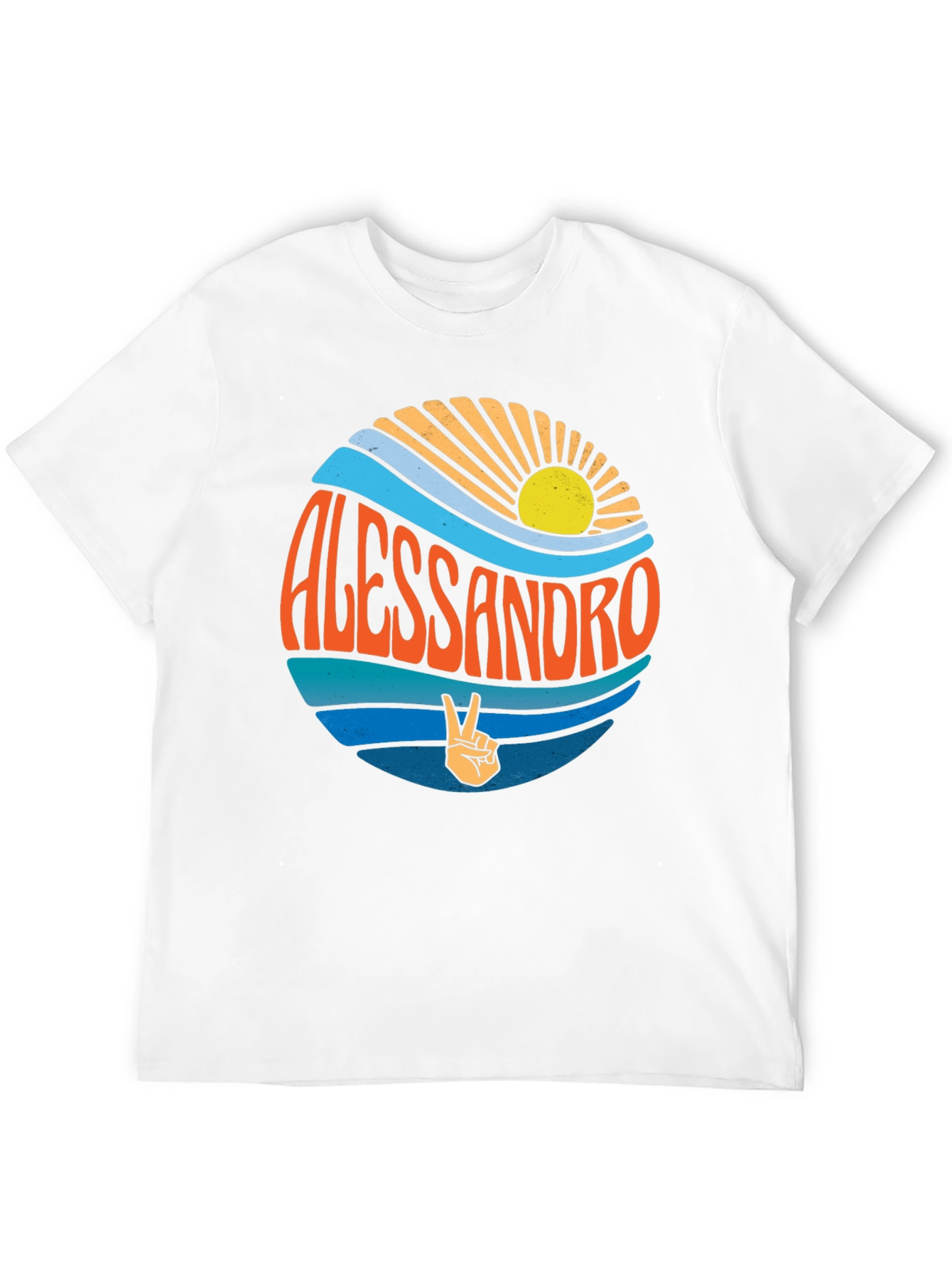 Alessandro Retro Graphic T-Shirt - Beach Vibes