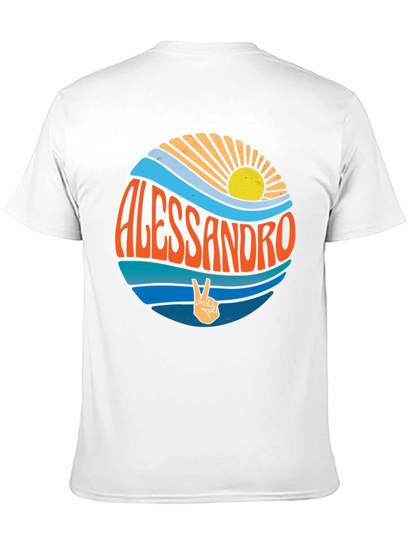 Alessandro Retro Graphic T-Shirt - Beach Vibes