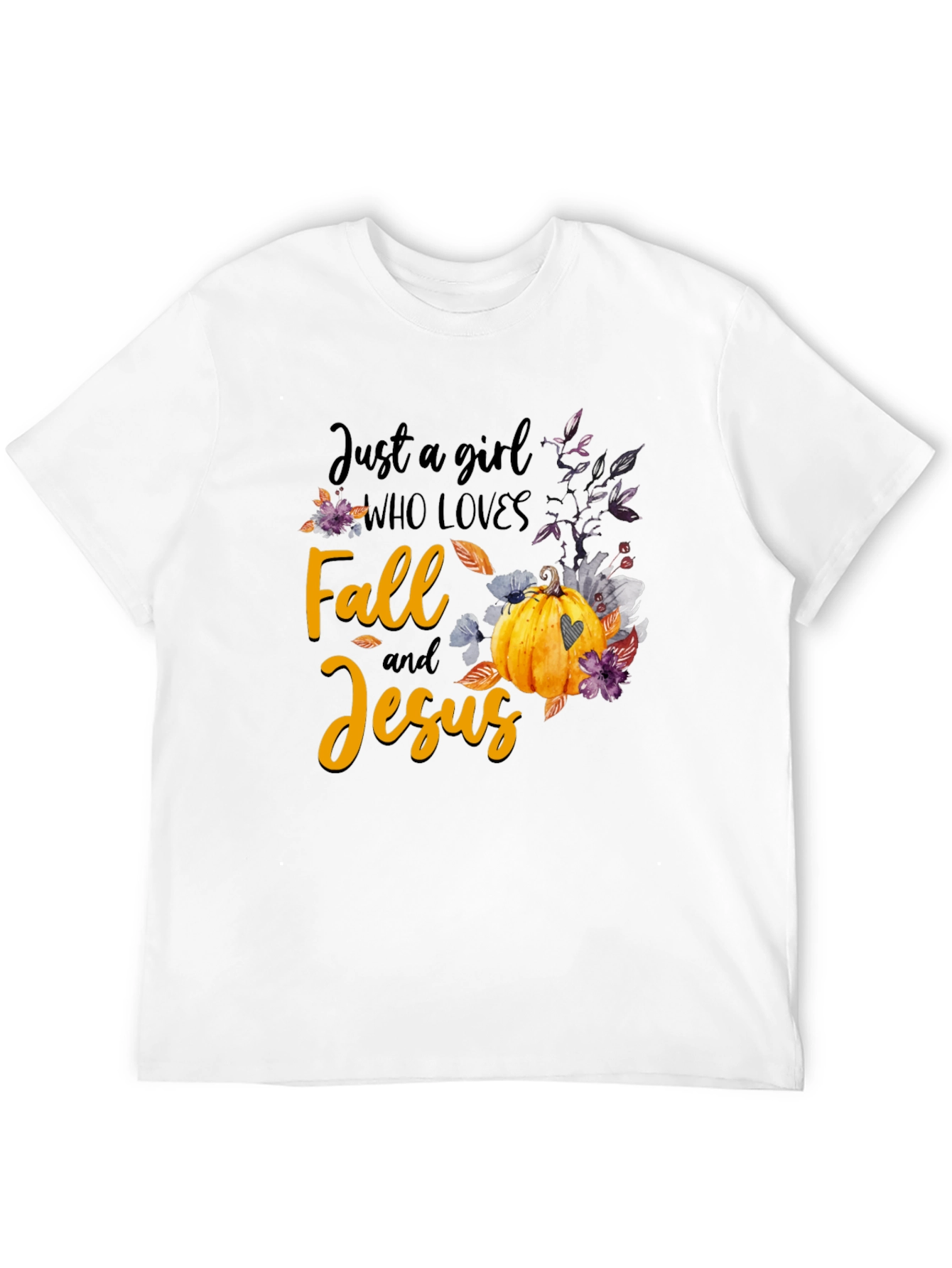 Fall & Jesus T-Shirt | Autumn Womens Tee