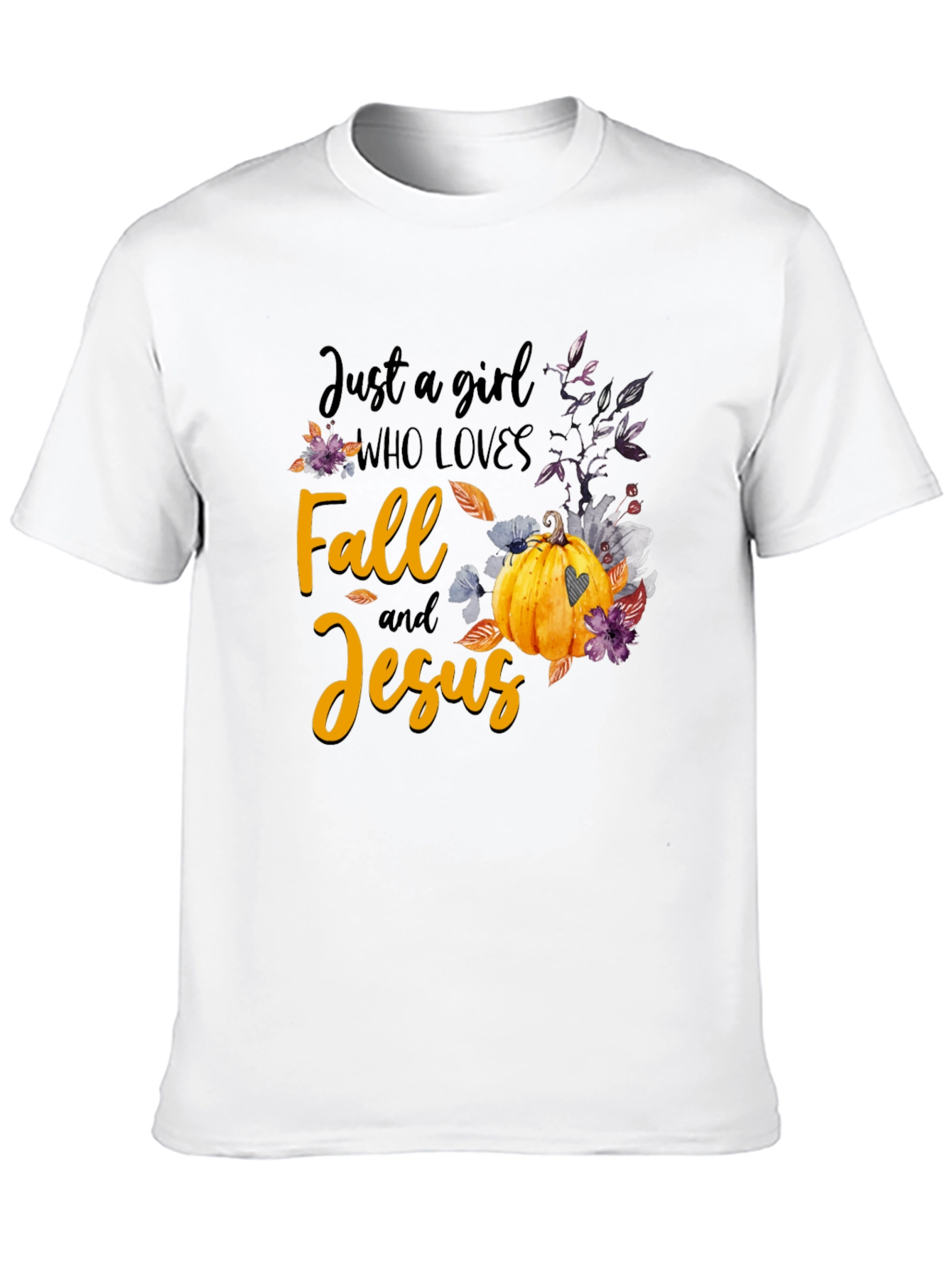 Fall & Jesus T-Shirt | Autumn Womens Tee