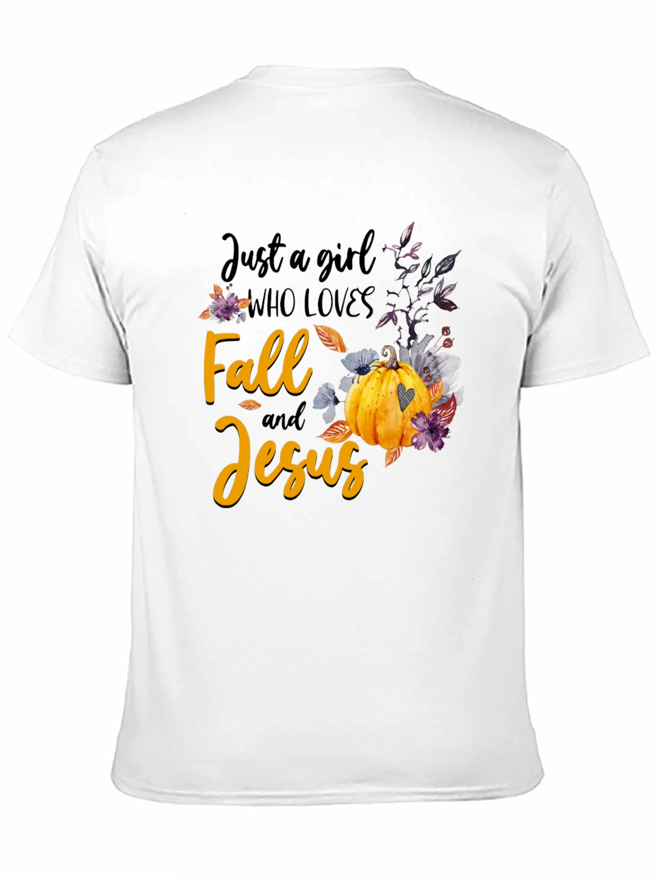 Fall & Jesus T-Shirt | Autumn Womens Tee