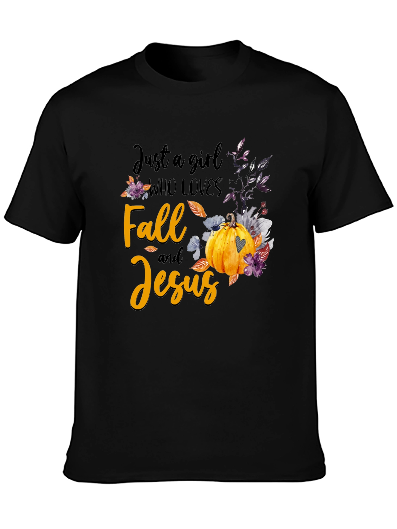 Fall & Jesus T-Shirt | Autumn Womens Tee