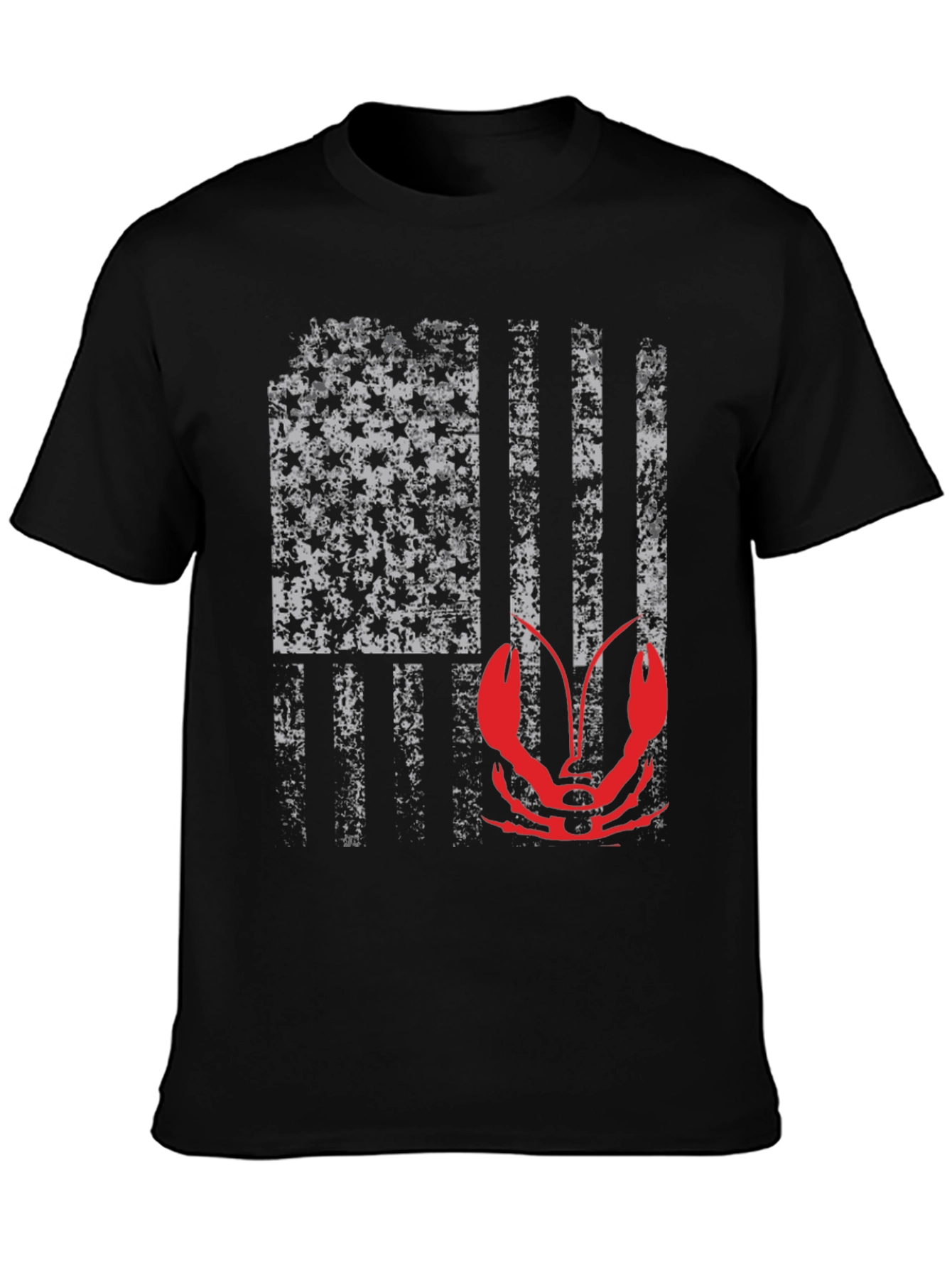 Crawfish American Flag Graphic Tee