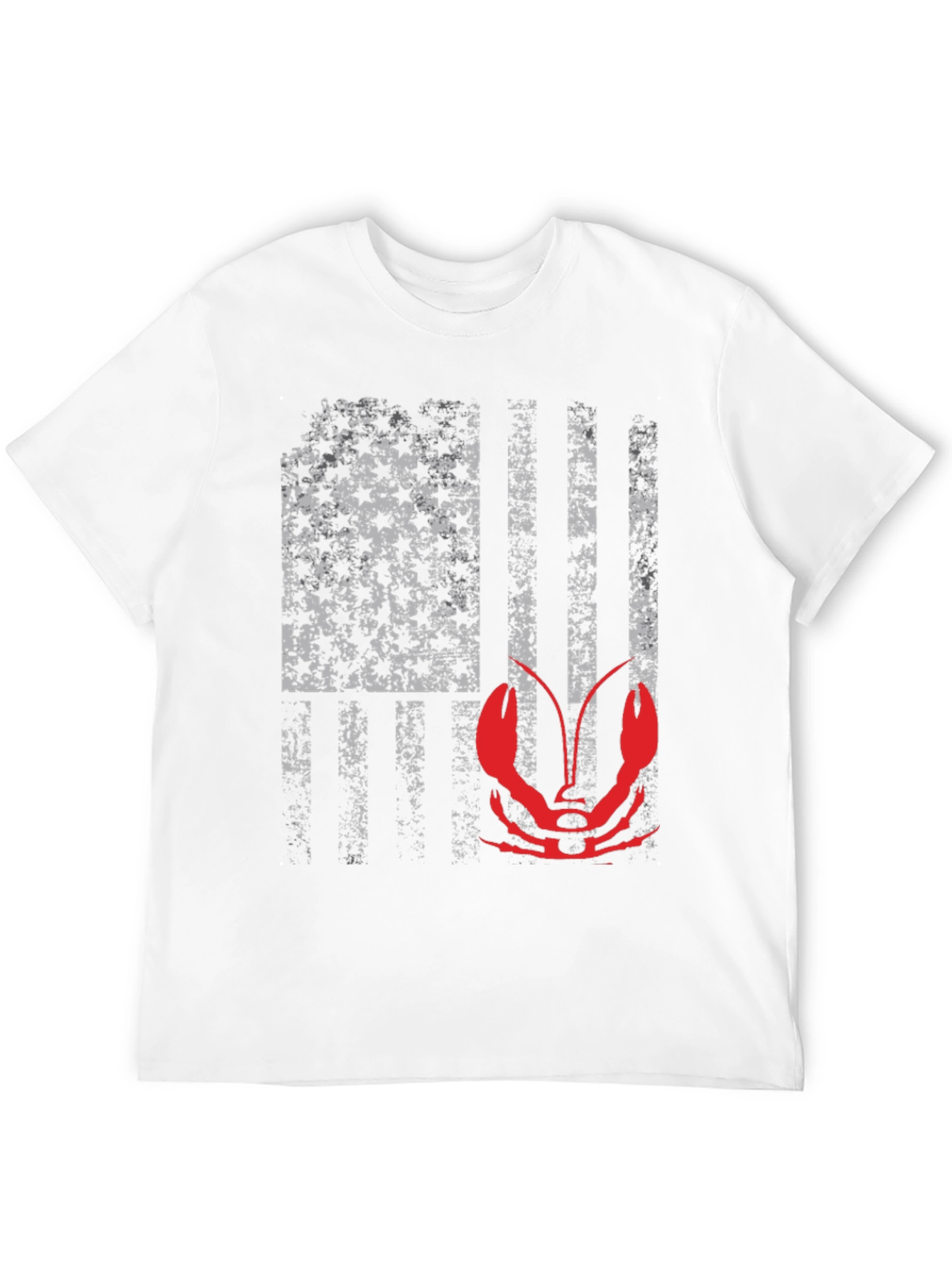Crawfish American Flag Graphic Tee
