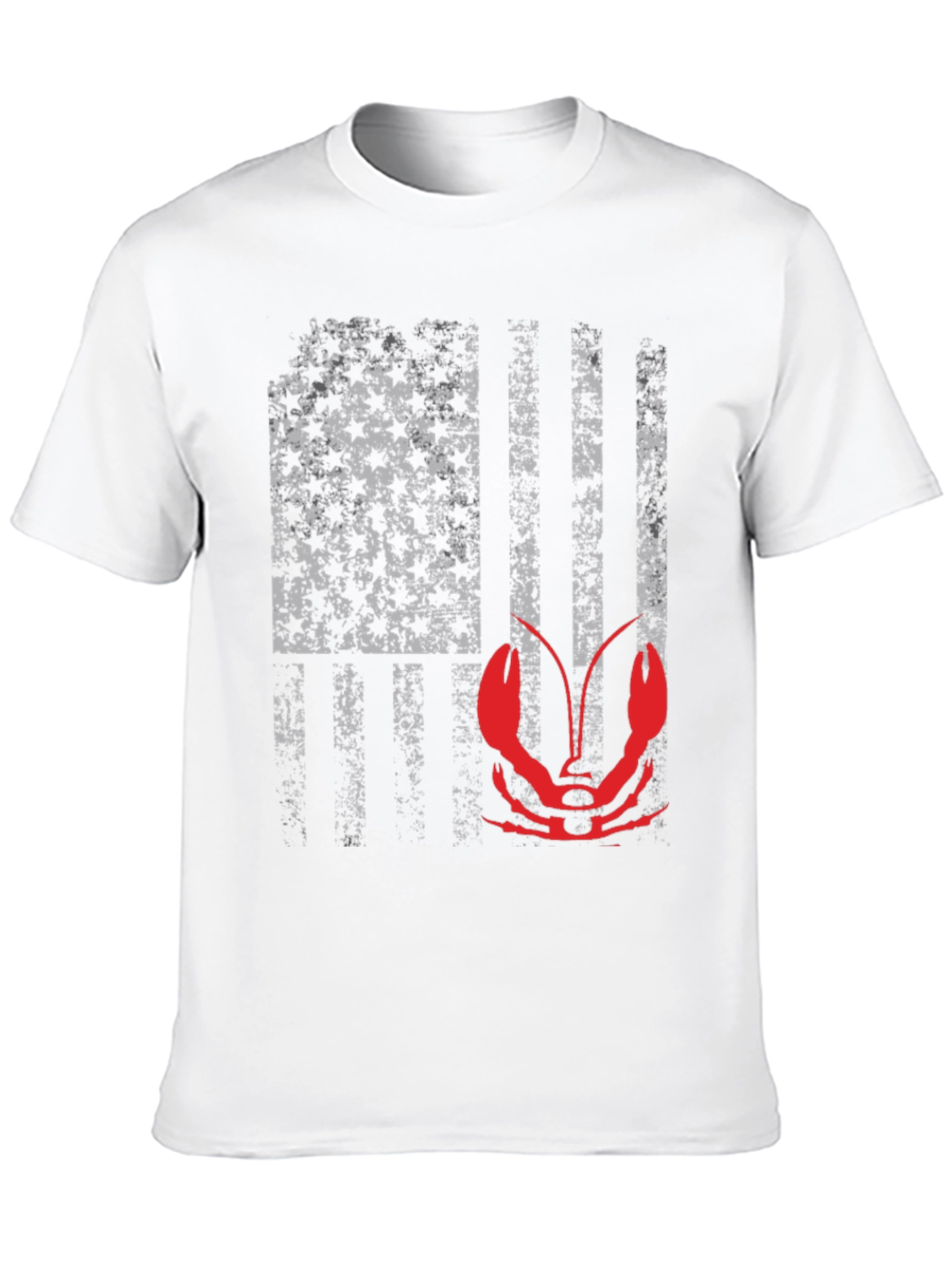 Crawfish American Flag Graphic Tee